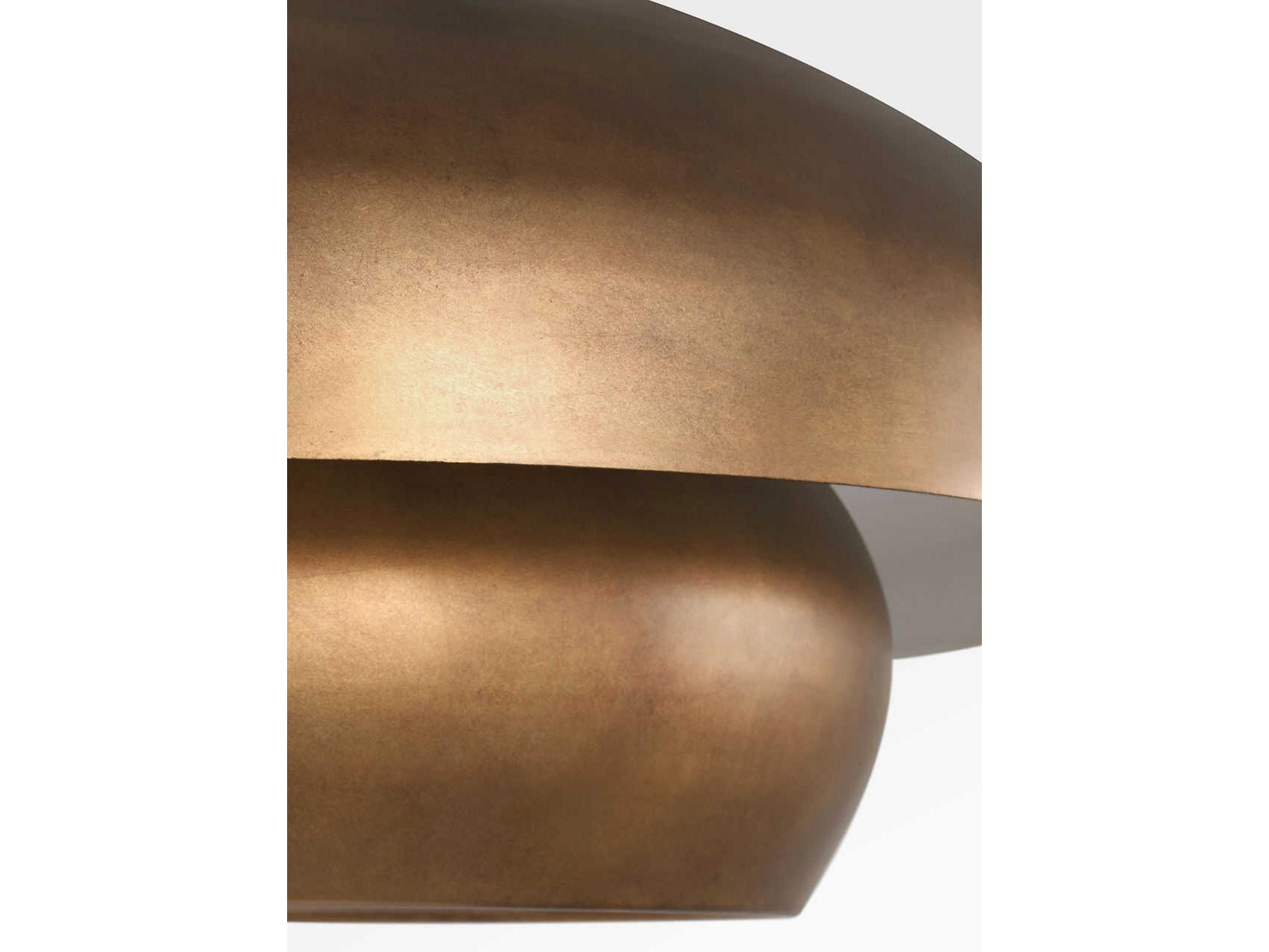 Visual Comfort Studio Solene 10-Light Vintage Gild Brass Dome Pendant