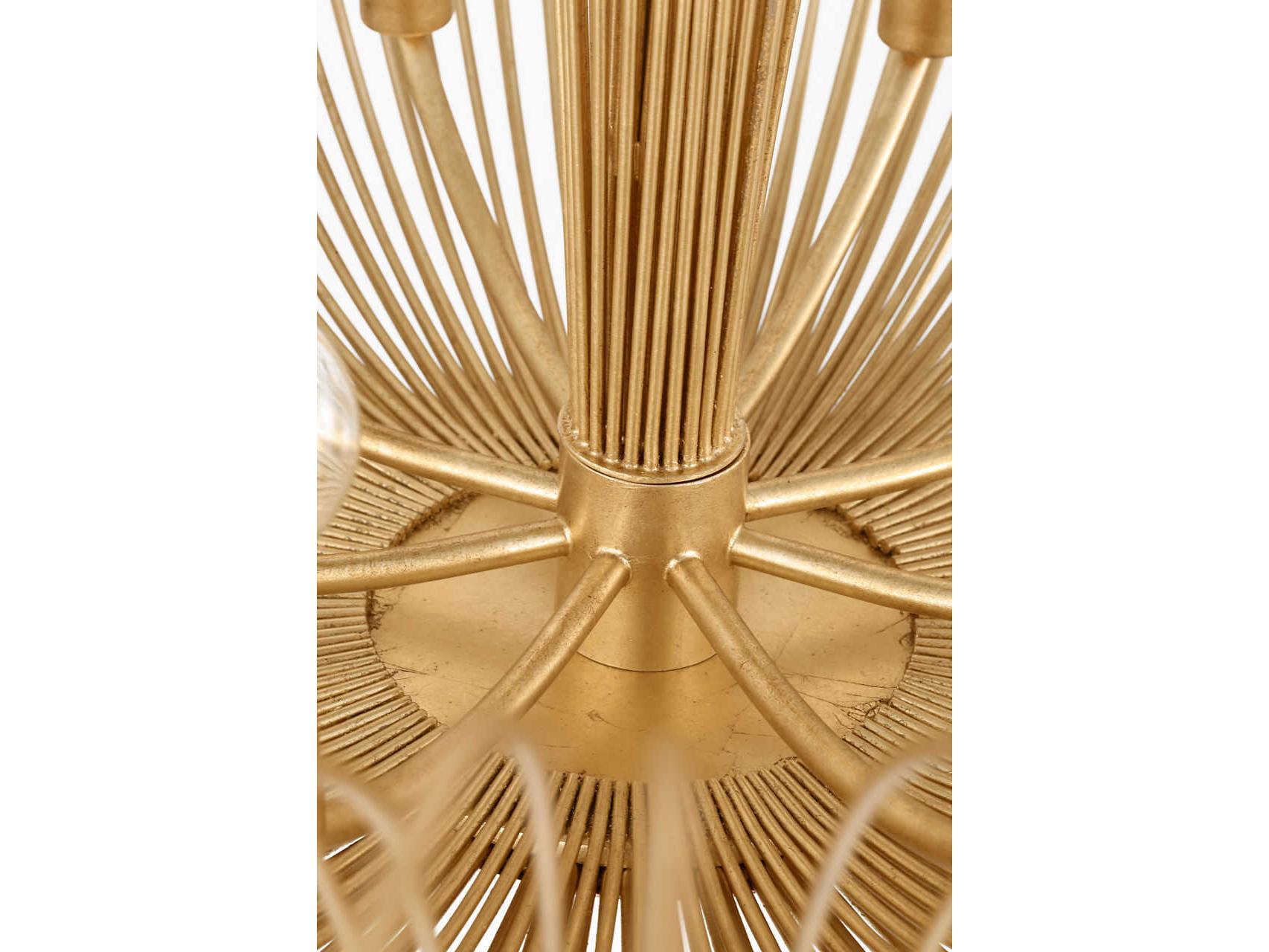 Visual Comfort Studio Dorelle 8-Light Gild Gold Candelabra Chandelier