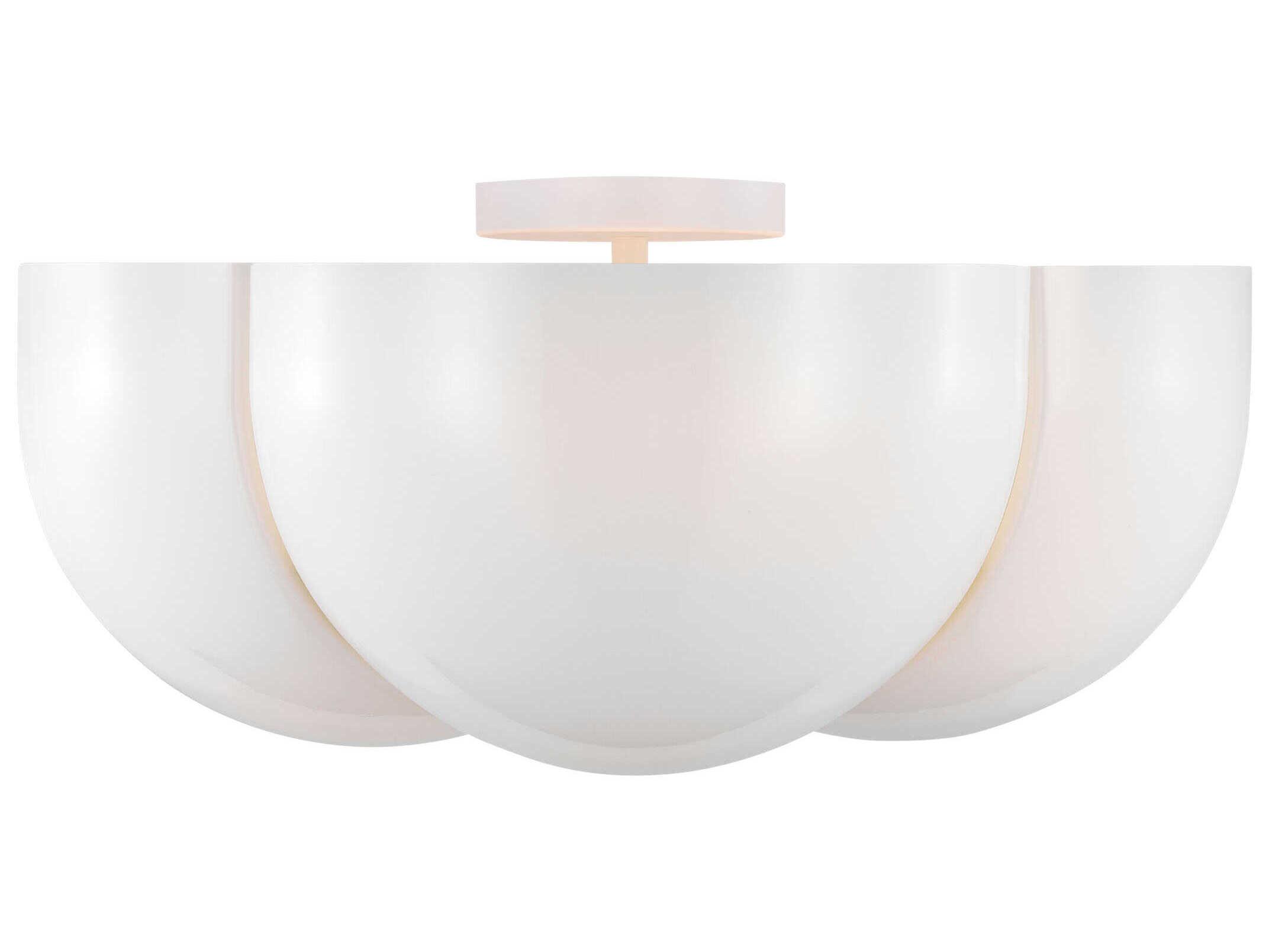 Visual Comfort Studio Cheverny 4-Light Matte White Flush Mount