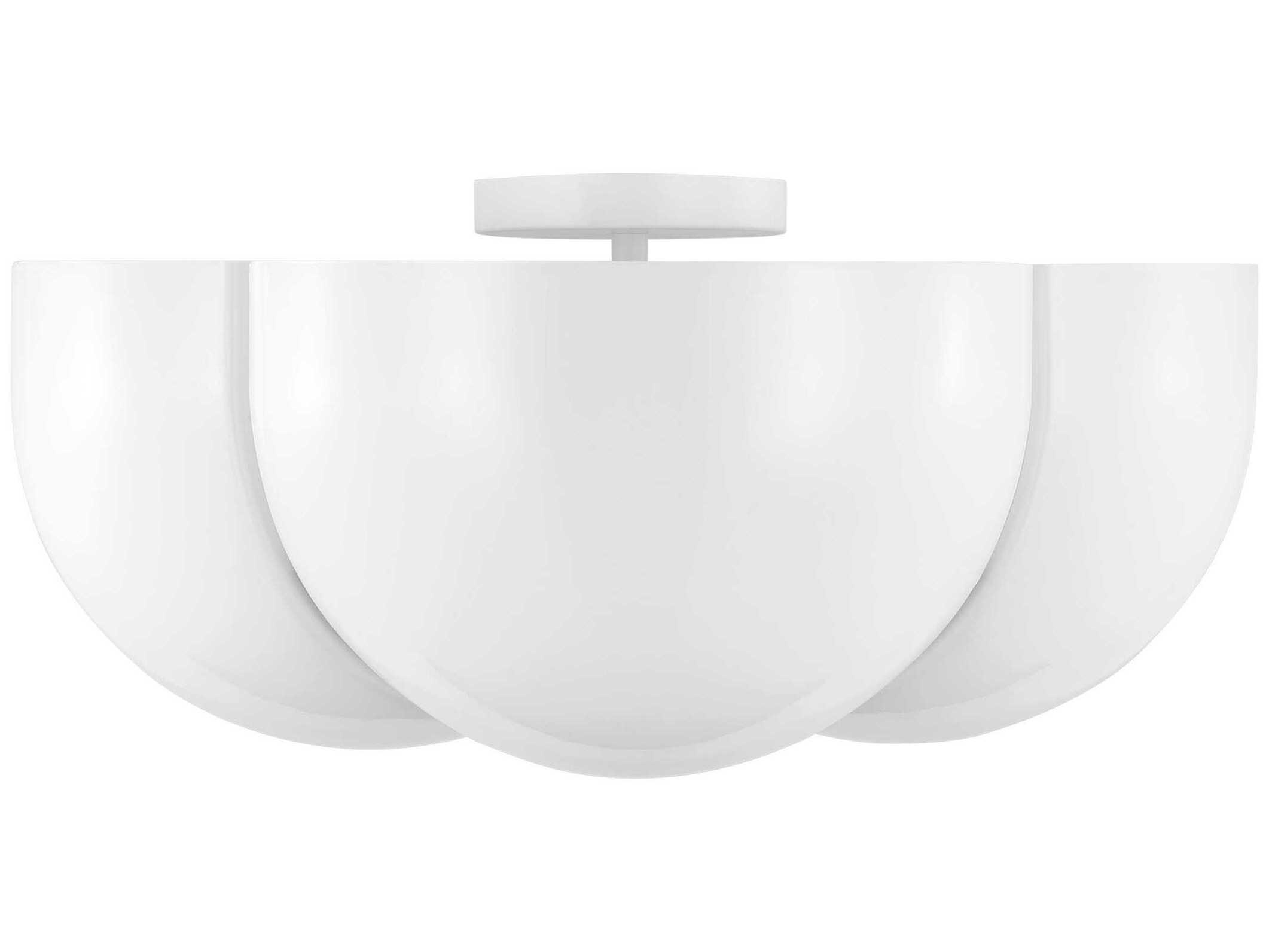 Visual Comfort Studio Cheverny 4-Light Matte White Flush Mount
