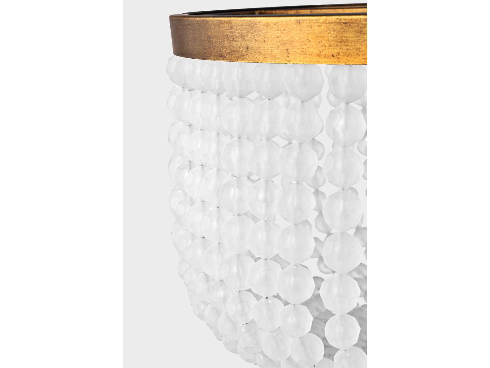 Visual Comfort Studio Bellecour 4-Light Vintage Gild Gold Flush Mount