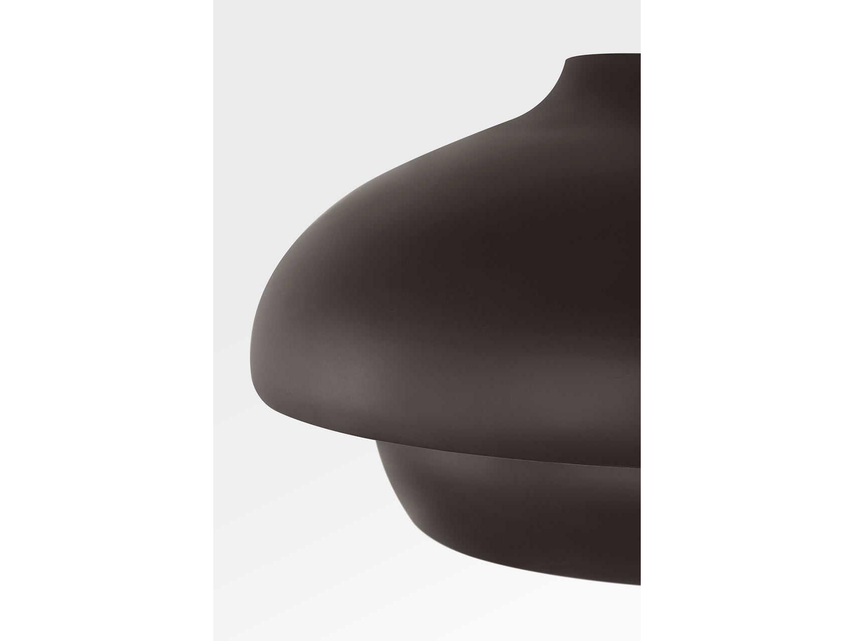 Visual Comfort Studio Solene 1-Light Aged Iron Black Dome Flush Mount