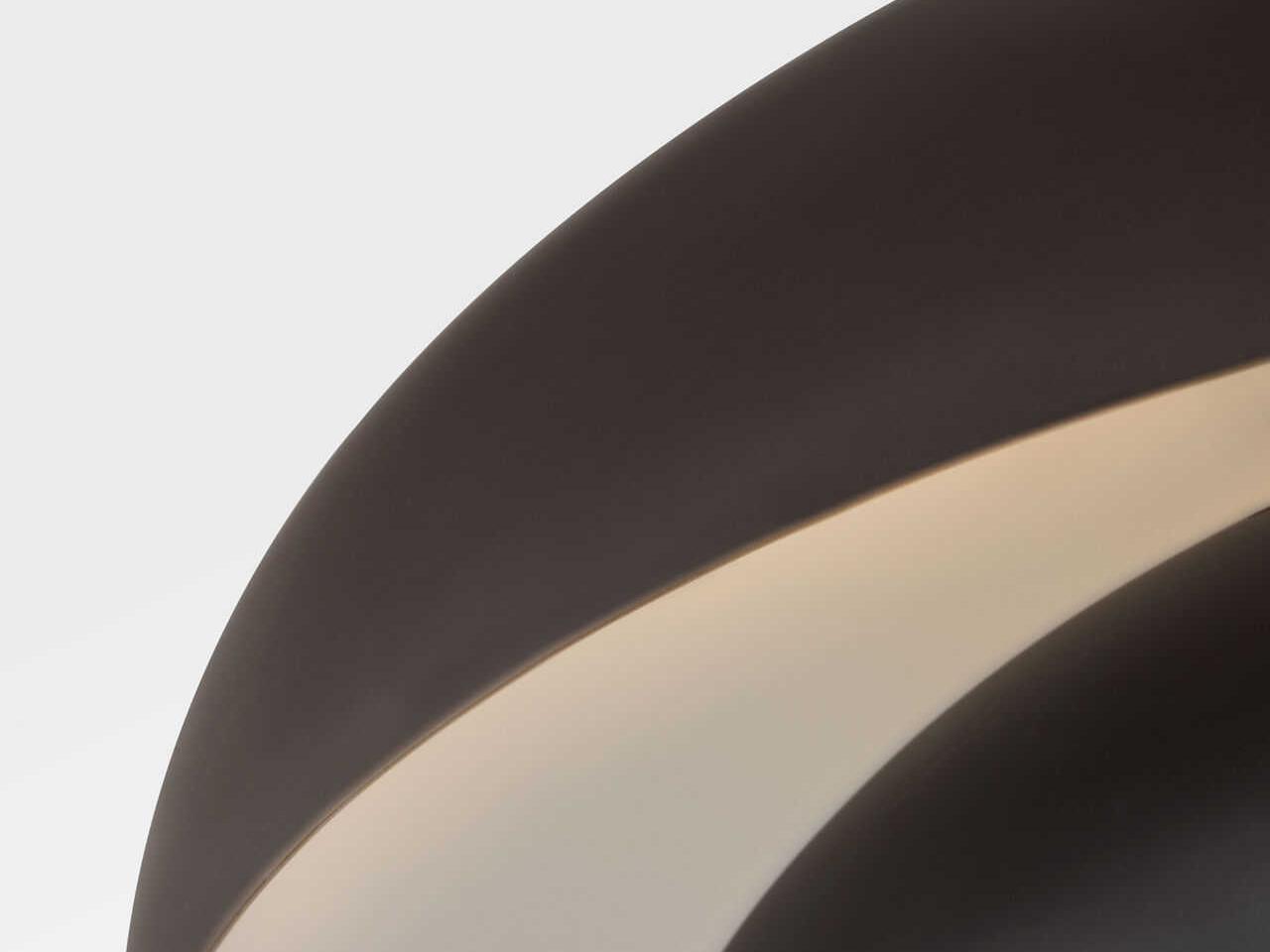 Visual Comfort Studio Solene 1-Light Aged Iron Black Dome Flush Mount