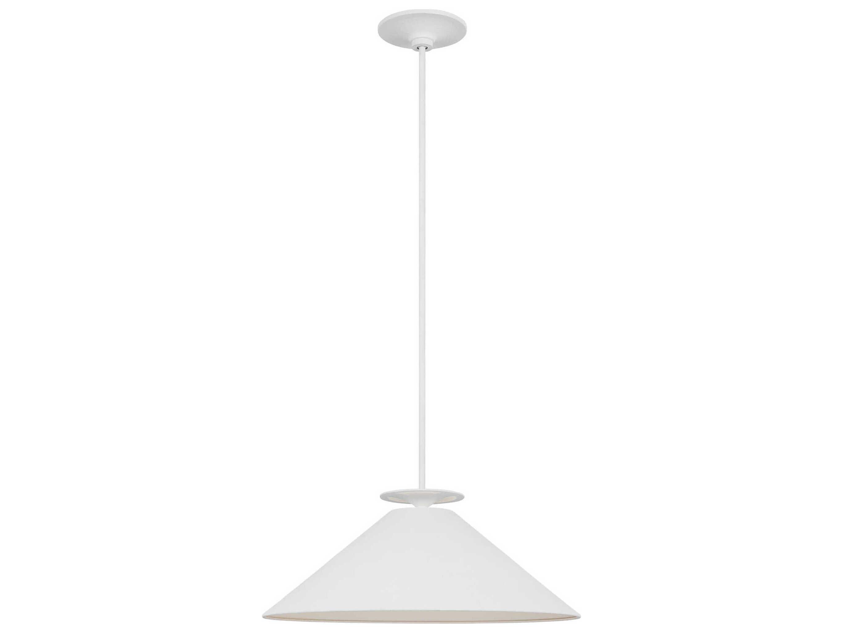 Visual Comfort Studio Cornet 1-Light Cast Plaster White Pendant