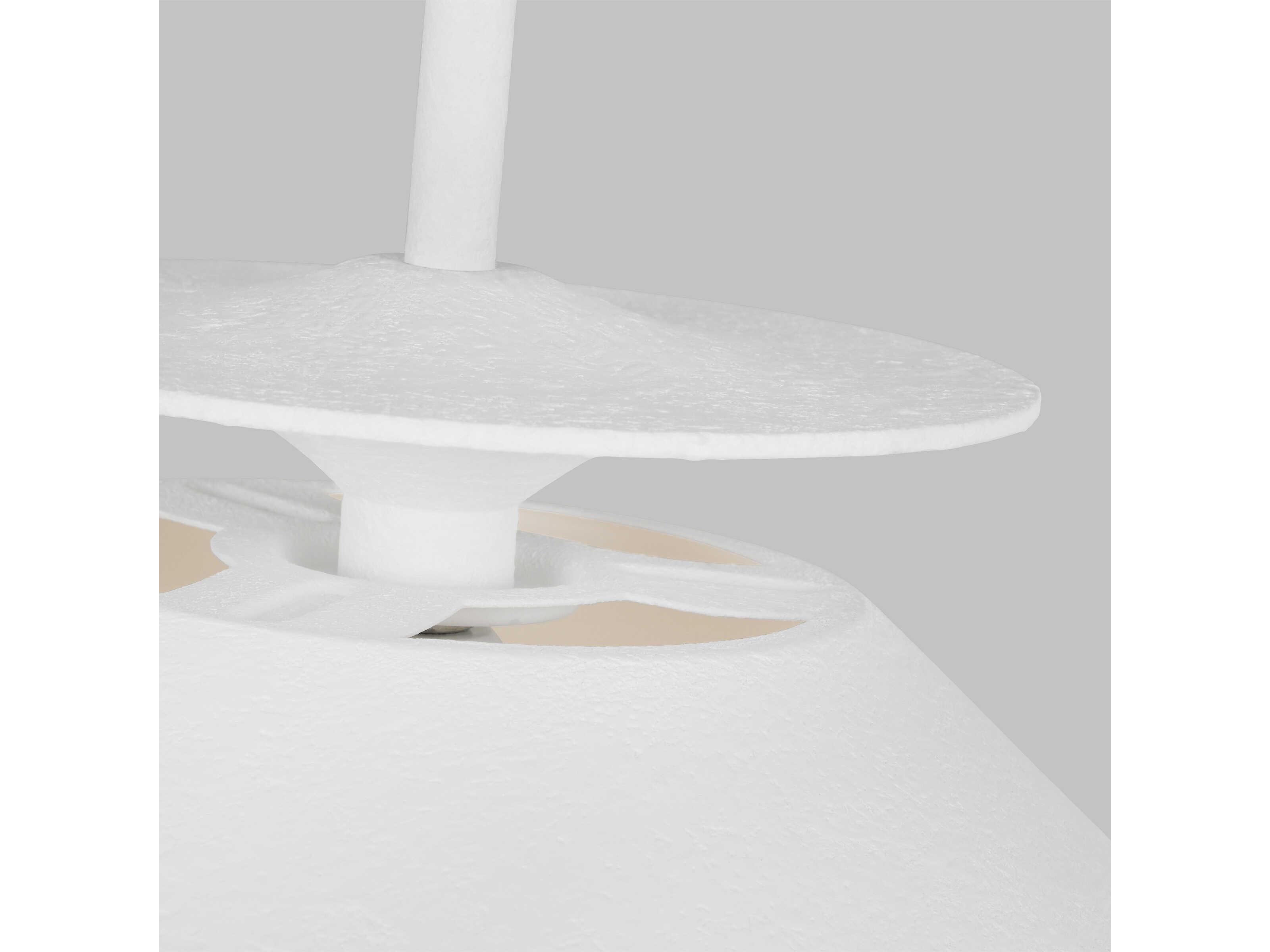 Visual Comfort Studio Cornet 1-Light Cast Plaster White Pendant