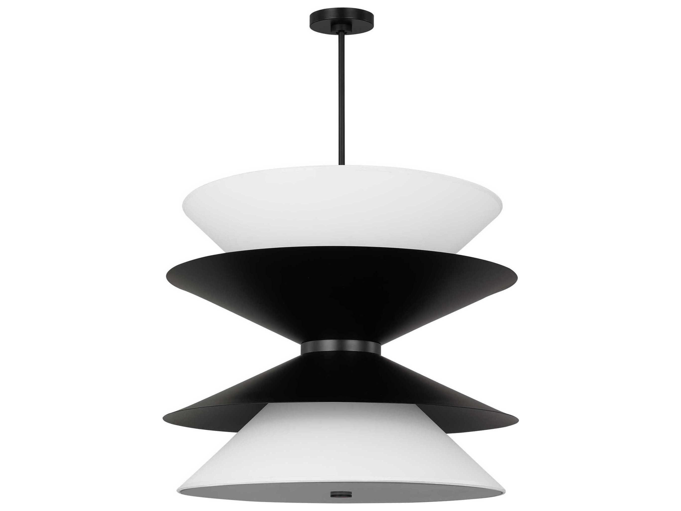 Visual Comfort Studio Chambord 12-Light Aged Iron Black Pendant