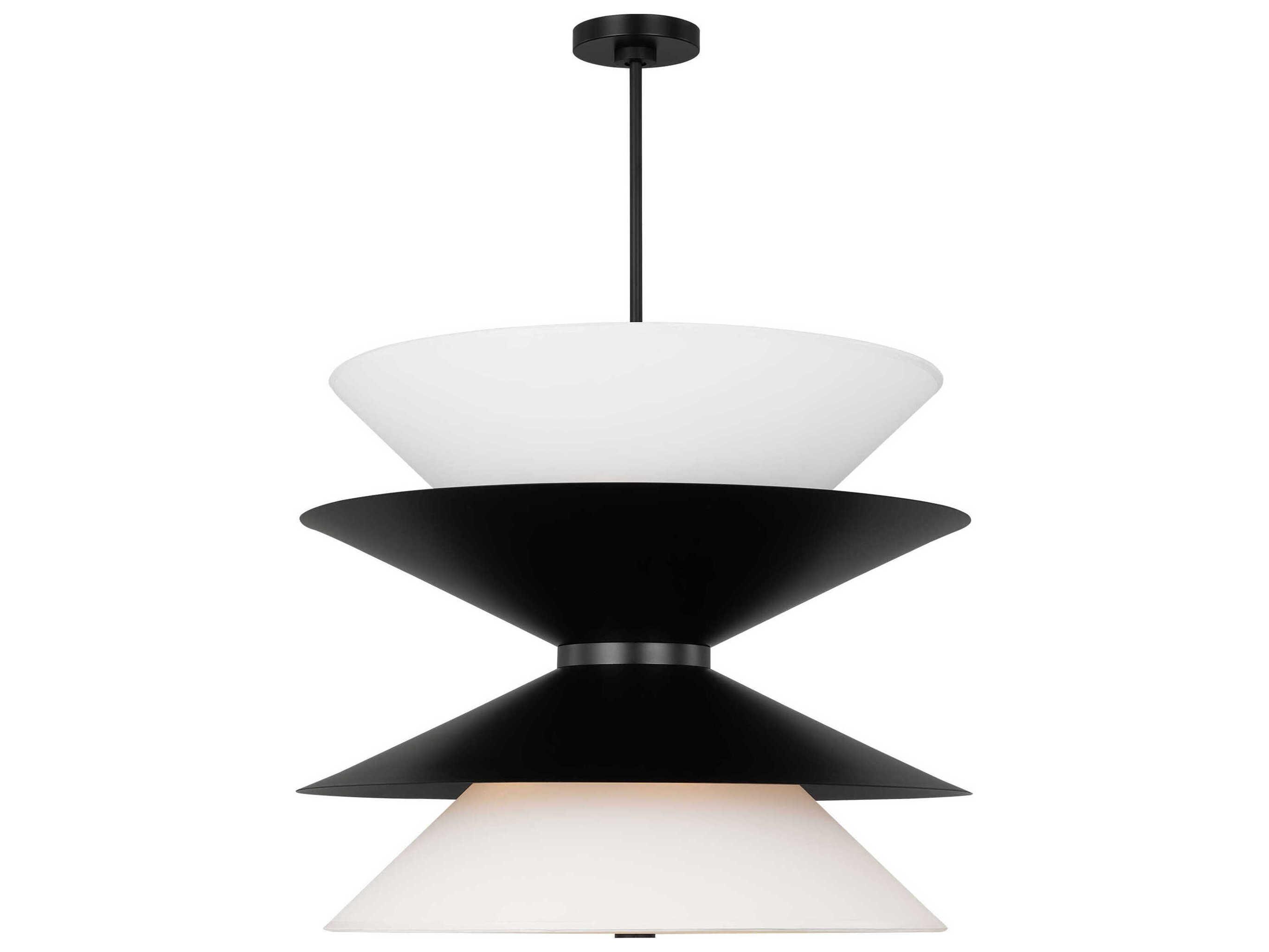 Visual Comfort Studio Chambord 12-Light Aged Iron Black Pendant