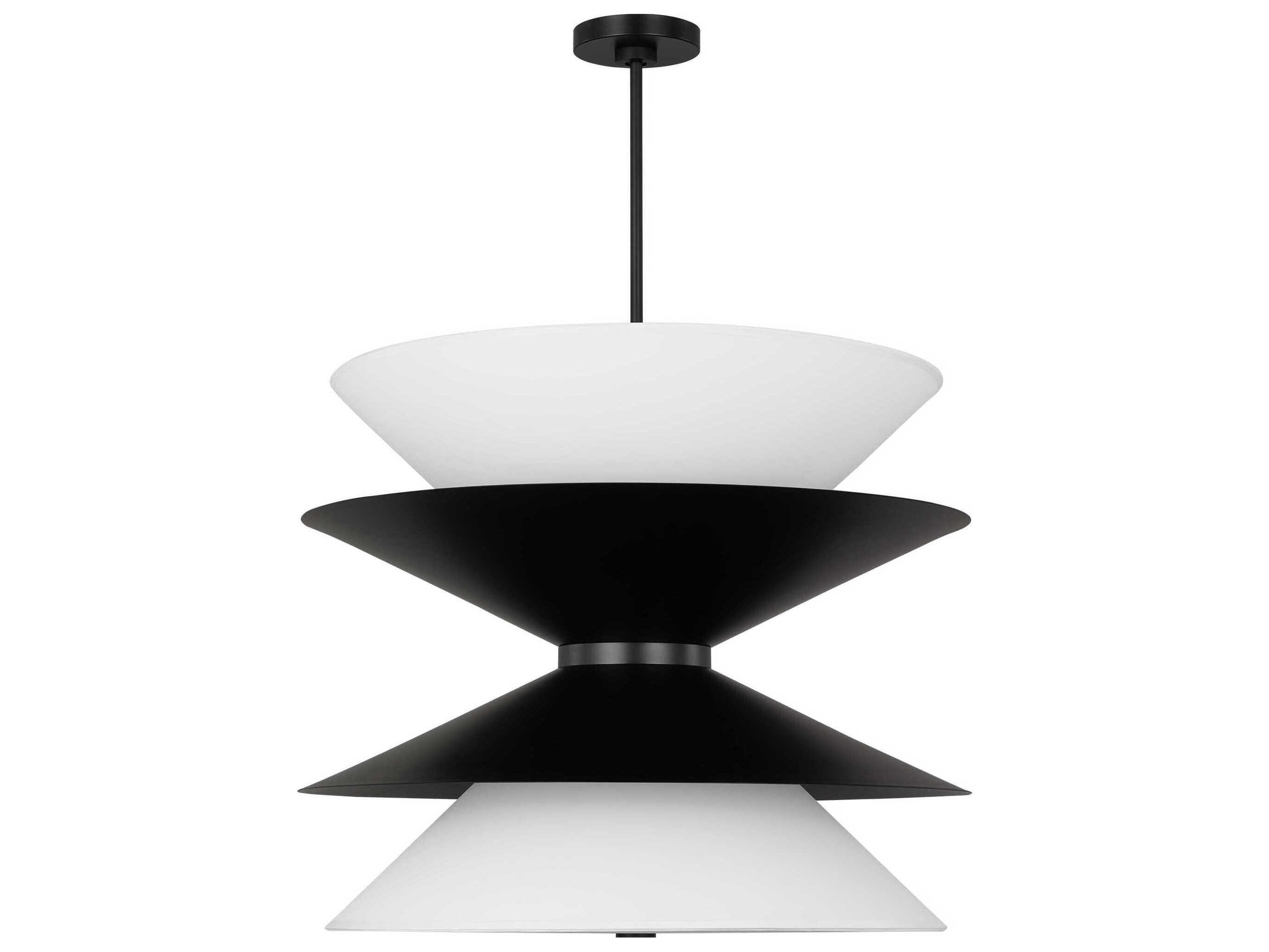 Visual Comfort Studio Chambord 12-Light Aged Iron Black Pendant