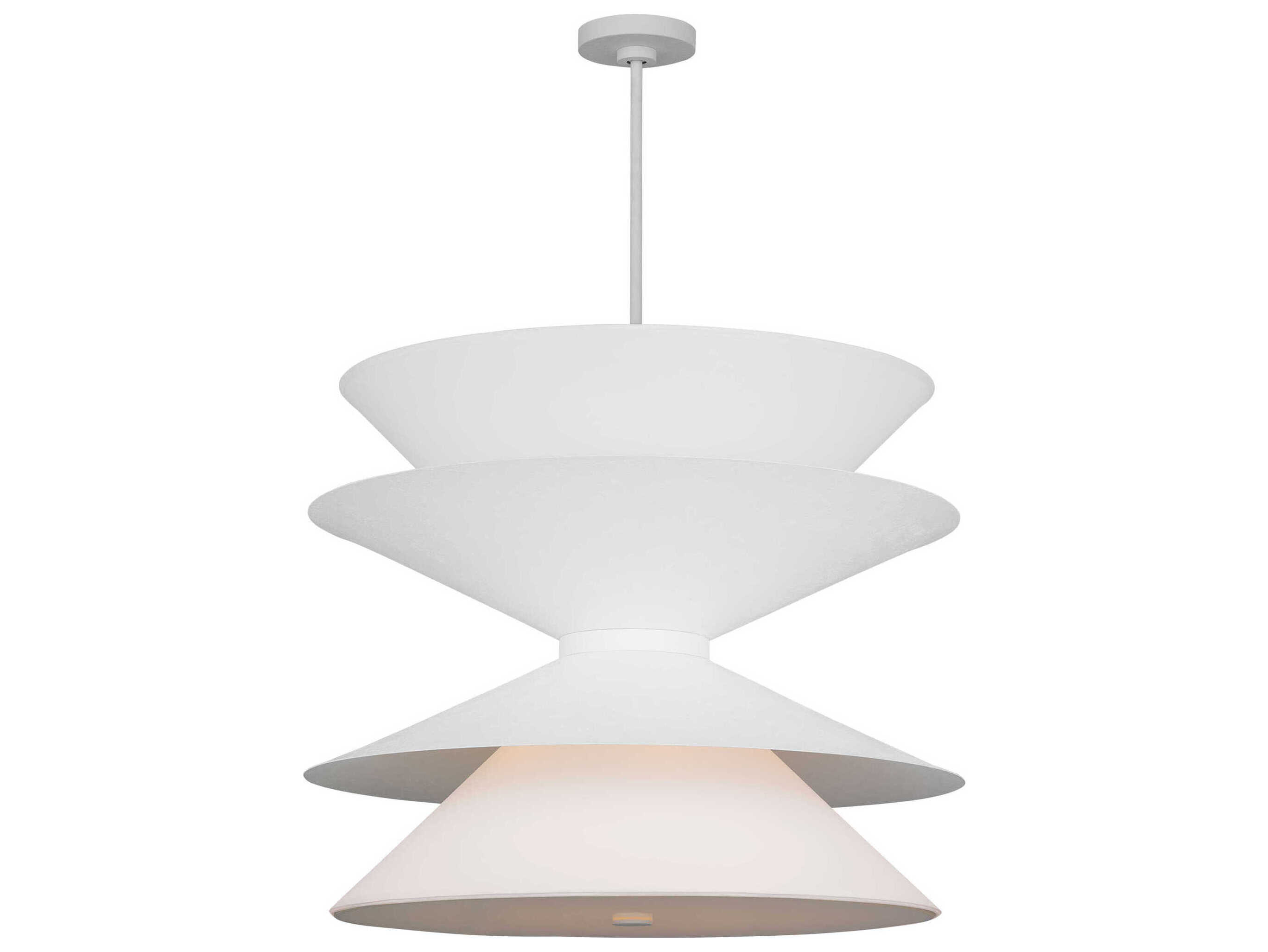 Visual Comfort Studio Chambord 12-Light Cast Plaster White Pendant