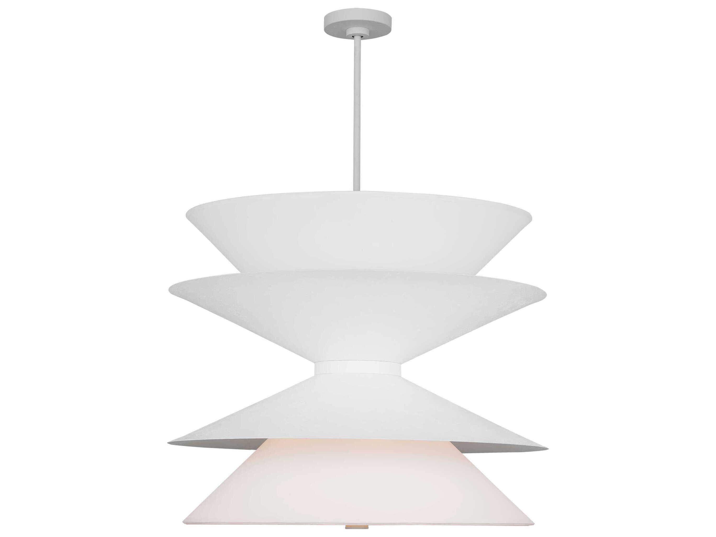 Visual Comfort Studio Chambord 12-Light Cast Plaster White Pendant