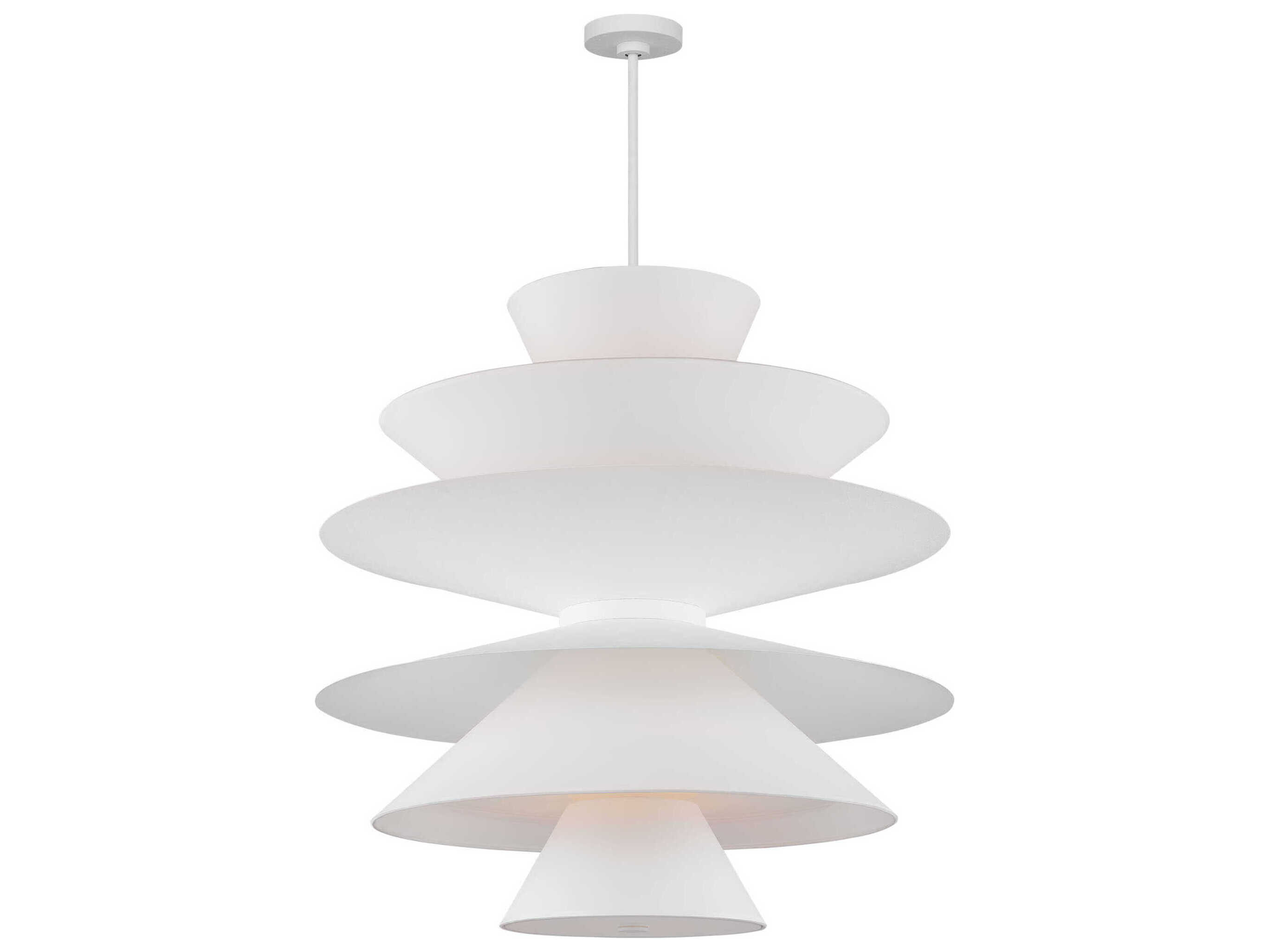 Visual Comfort Studio Chambord 16-Light Cast Plaster White Pendant
