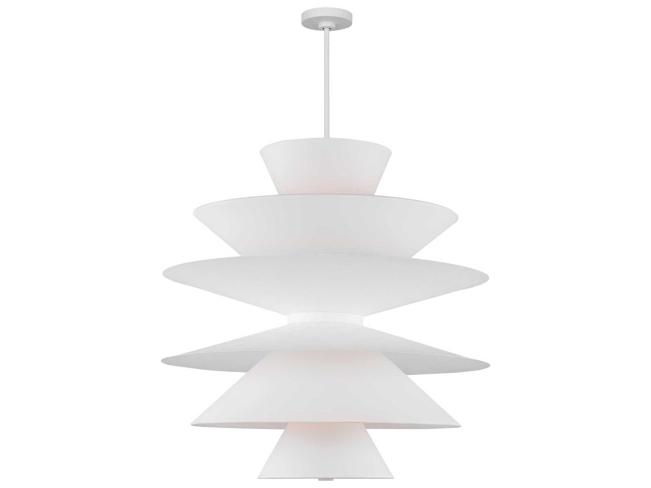 Visual Comfort Studio Chambord 16-Light Cast Plaster White Pendant