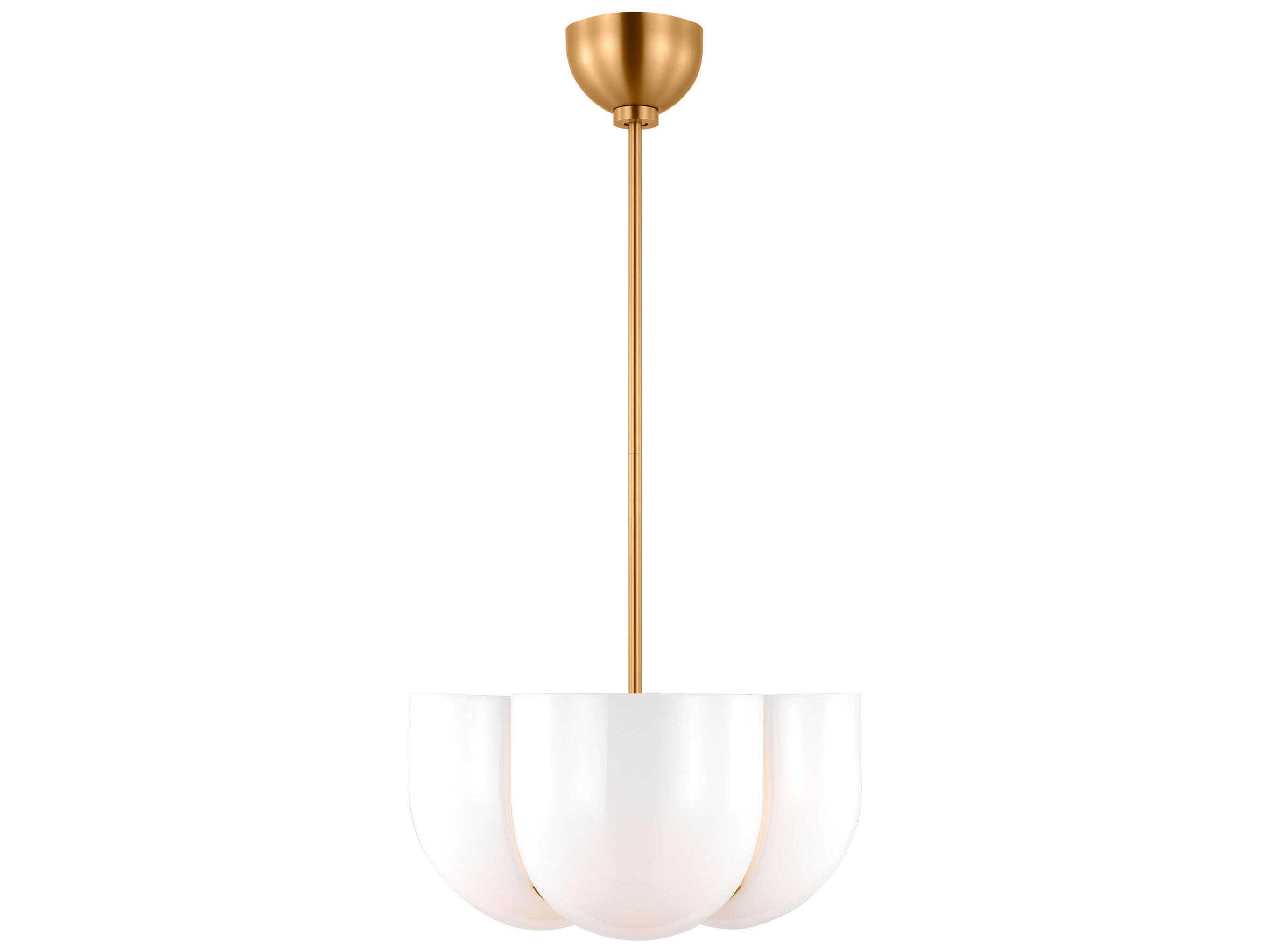 Visual Comfort Studio Cheverny 4-Light Burnished Brass Pendant