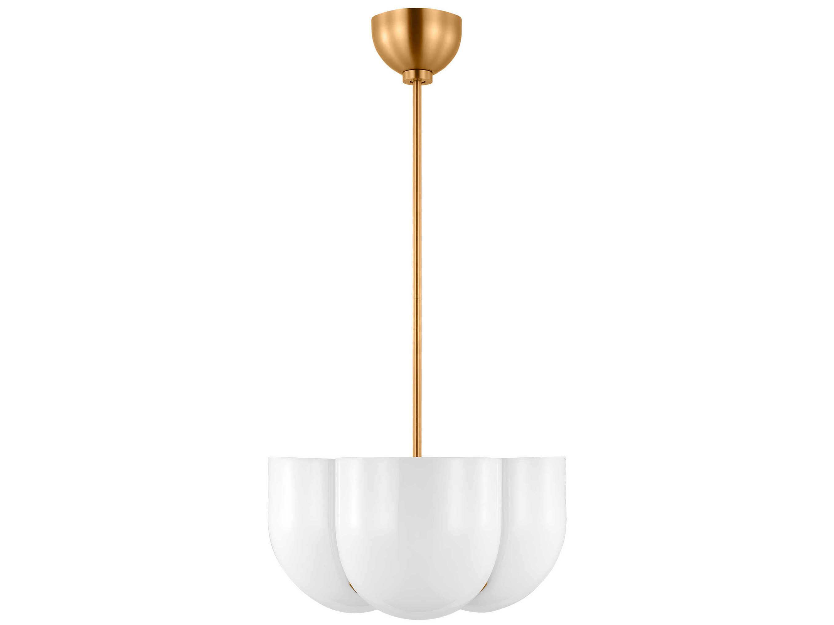 Visual Comfort Studio Cheverny 4-Light Burnished Brass Pendant