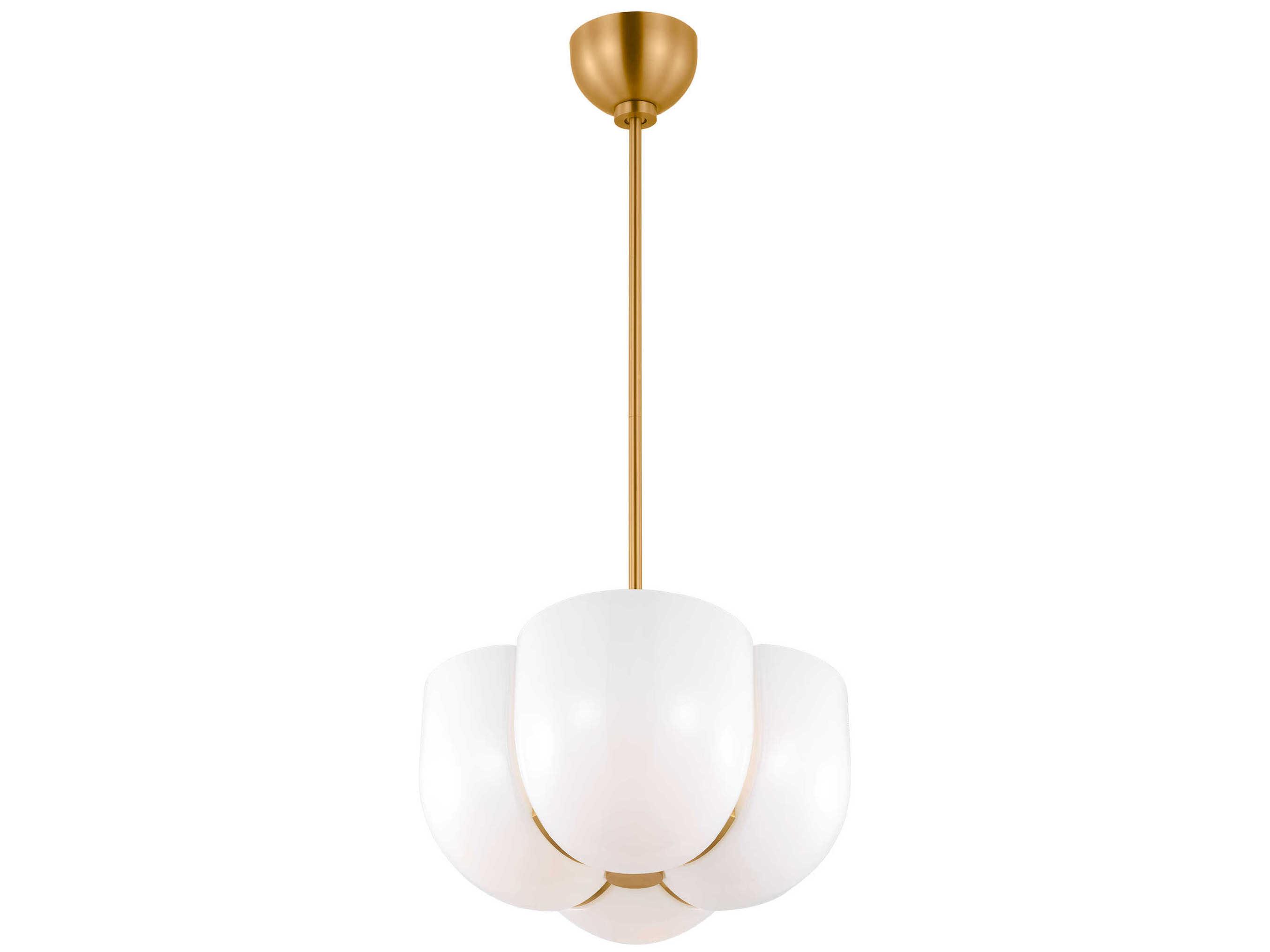 Visual Comfort Studio Cheverny 4-Light Burnished Brass Pendant