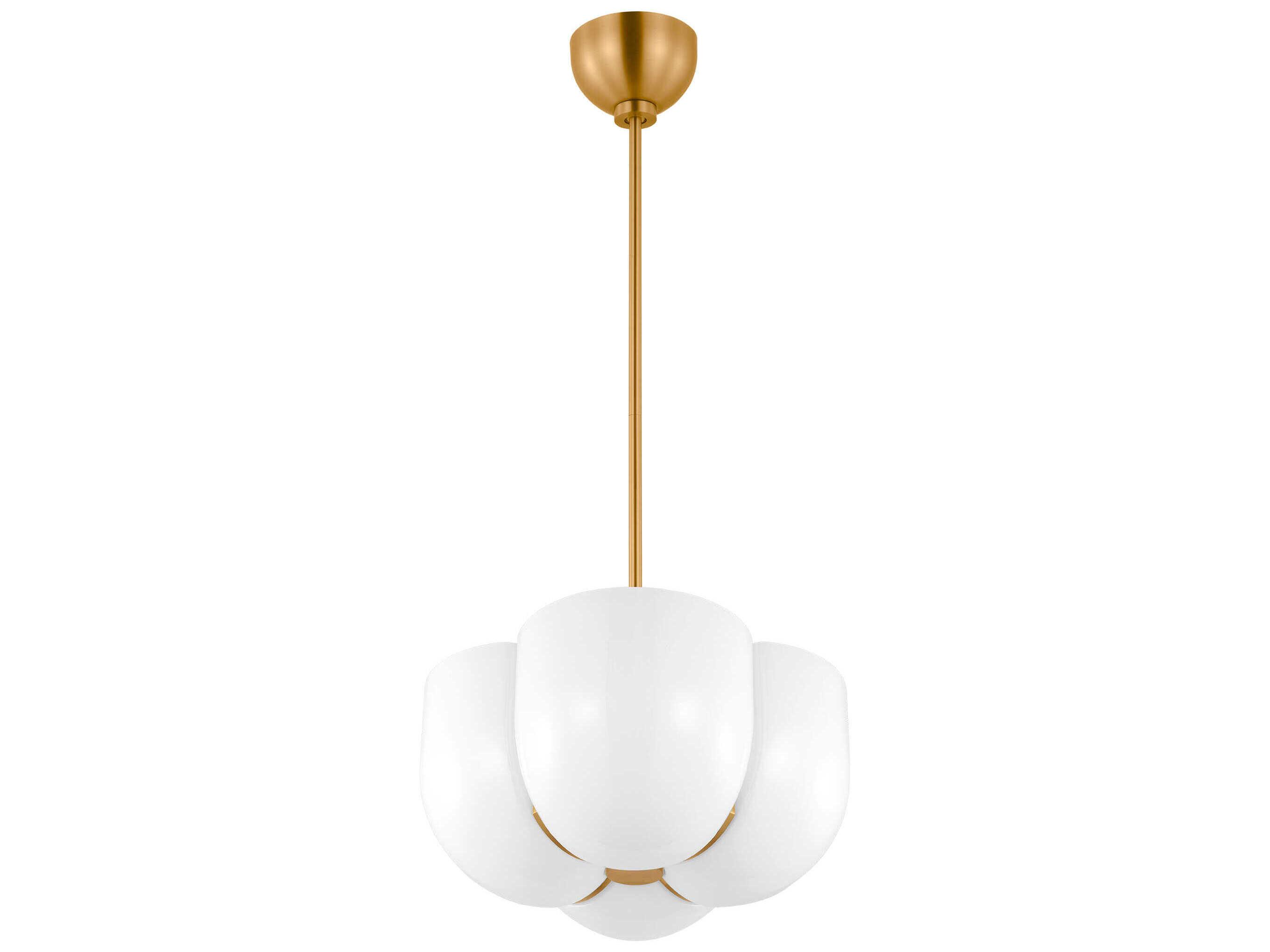 Visual Comfort Studio Cheverny 4-Light Burnished Brass Pendant