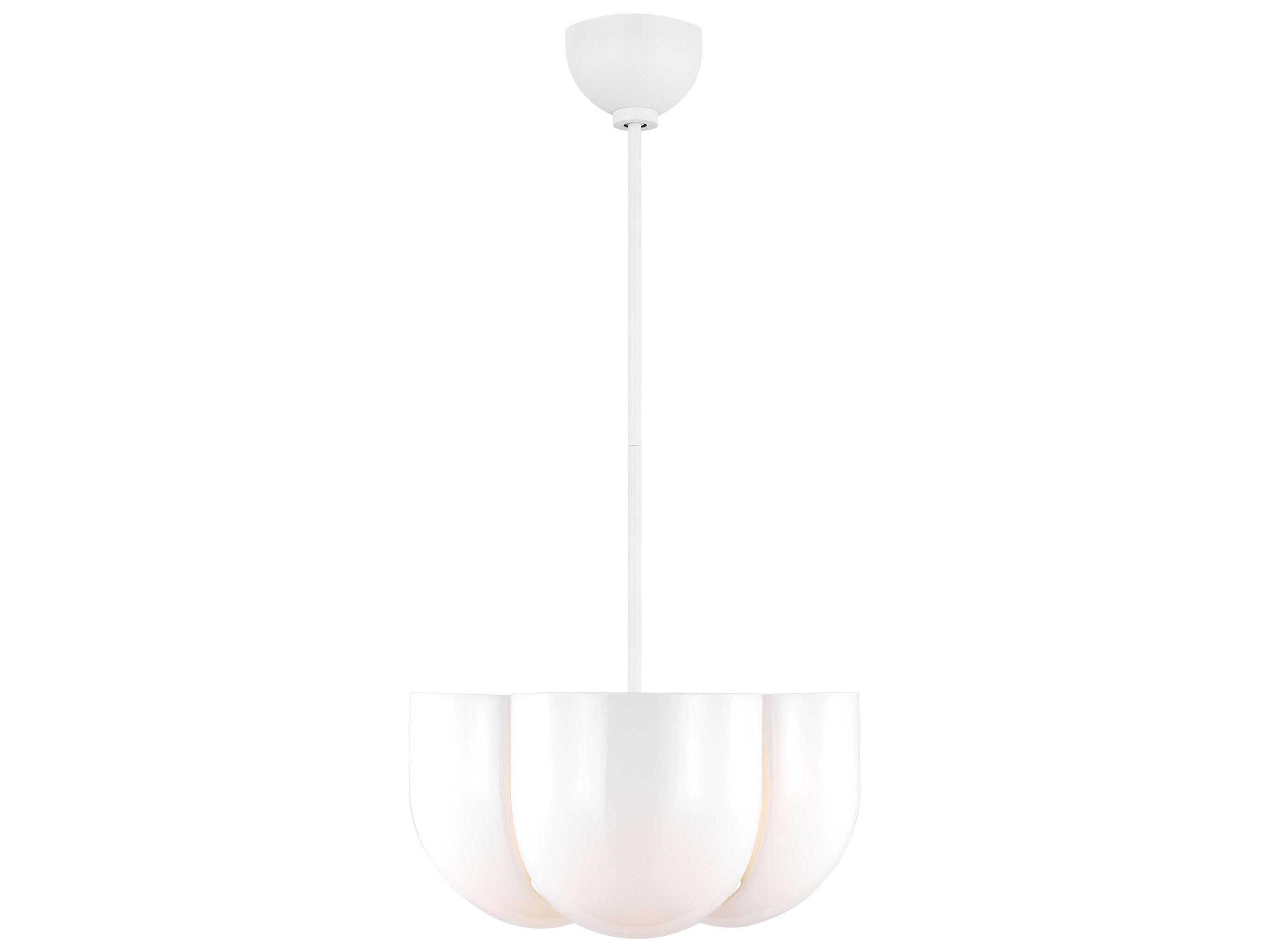 Visual Comfort Studio Cheverny 4-Light Matte White Pendant
