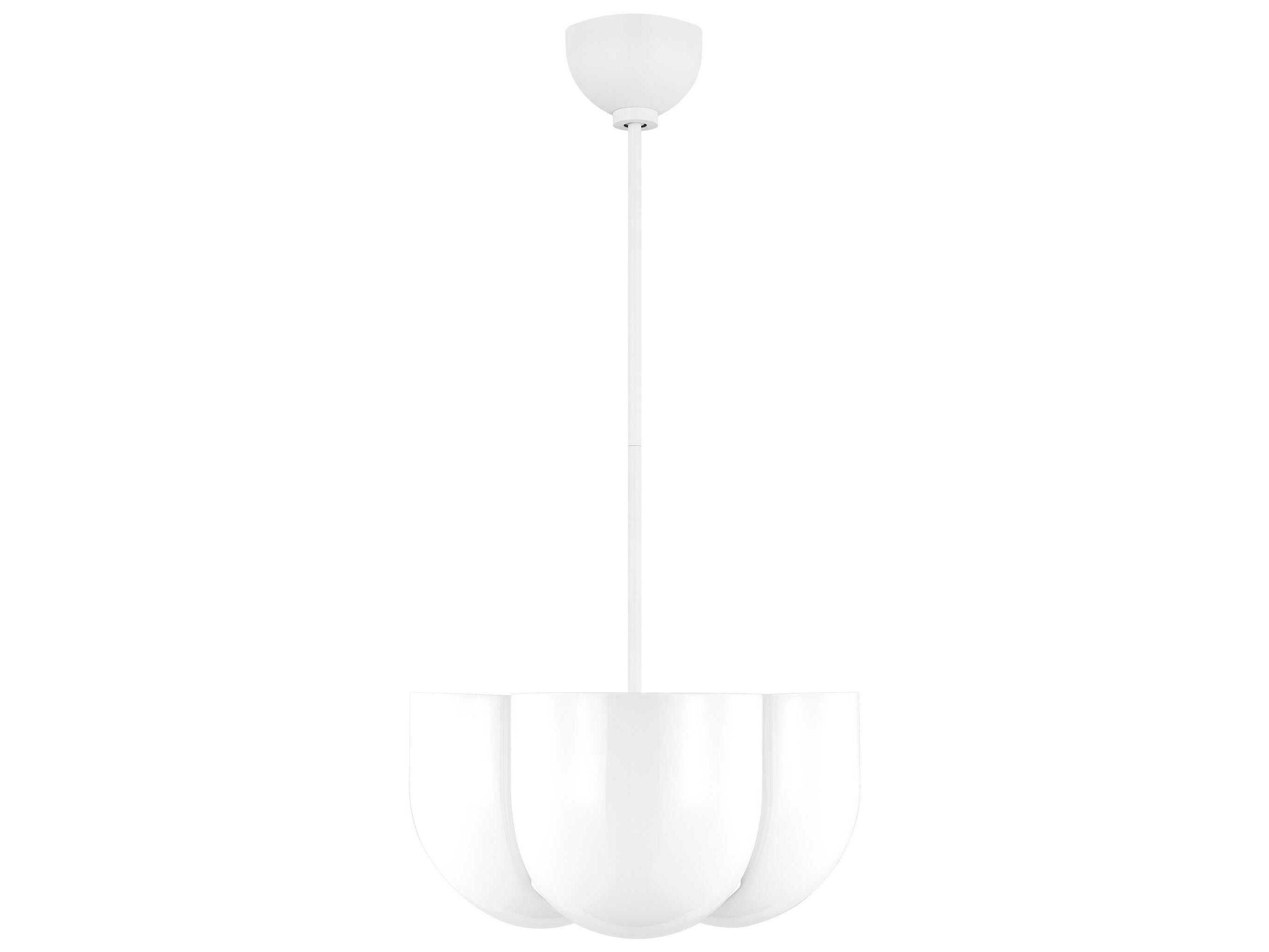 Visual Comfort Studio Cheverny 4-Light Matte White Pendant