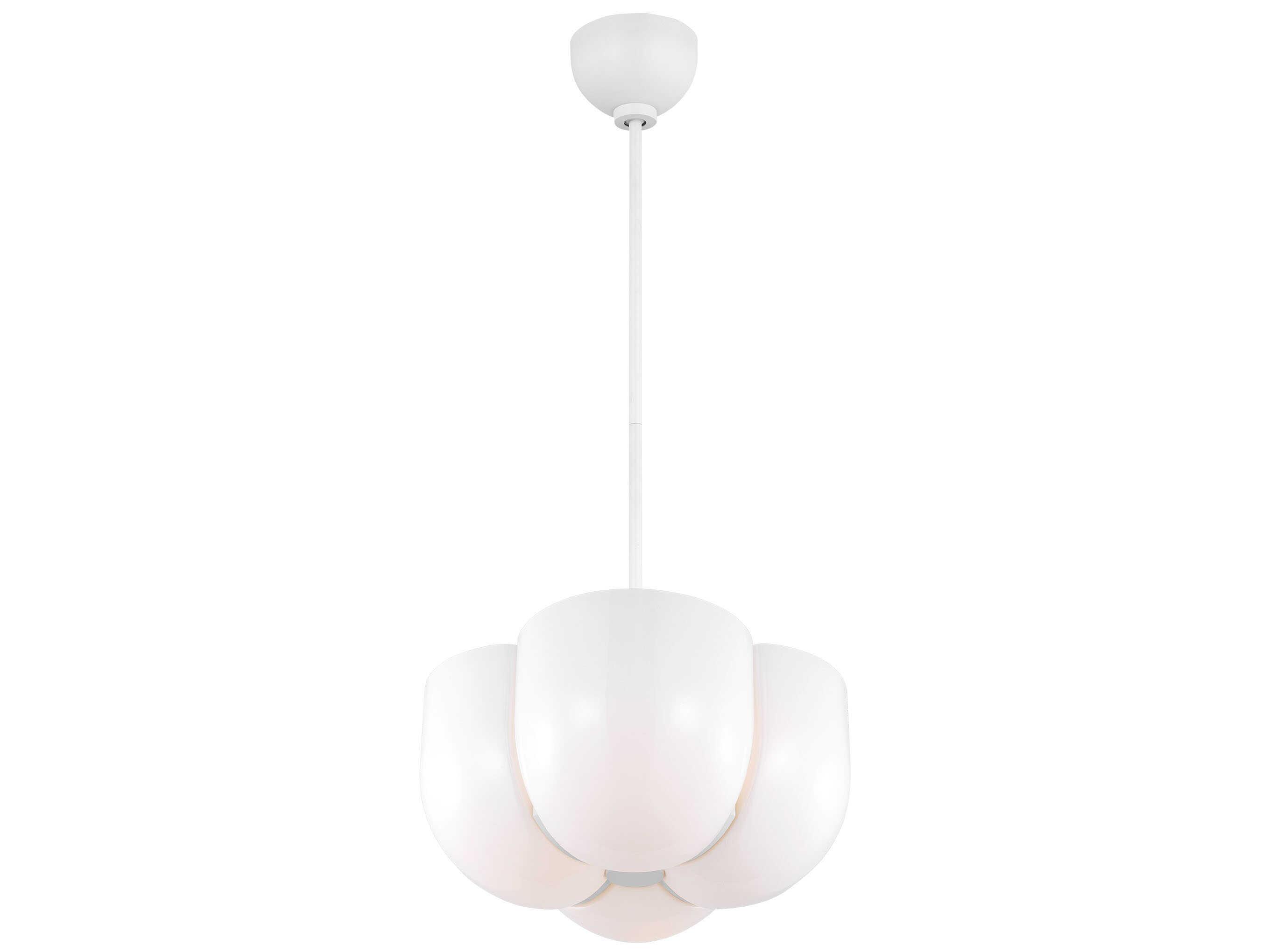 Visual Comfort Studio Cheverny 4-Light Matte White Pendant