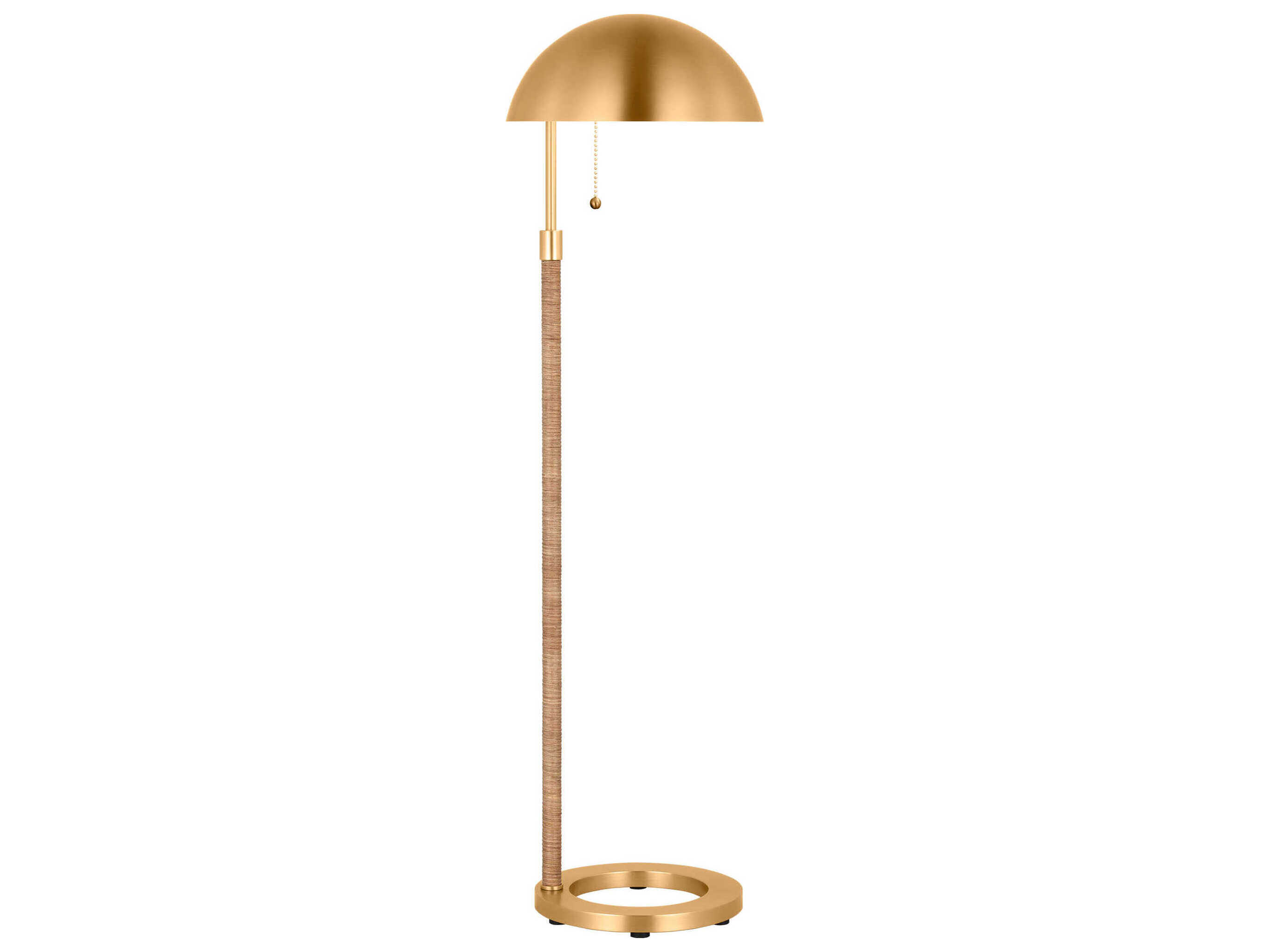 Visual Comfort Studio Balleroy Burnished Brass Steel Floor Lamp