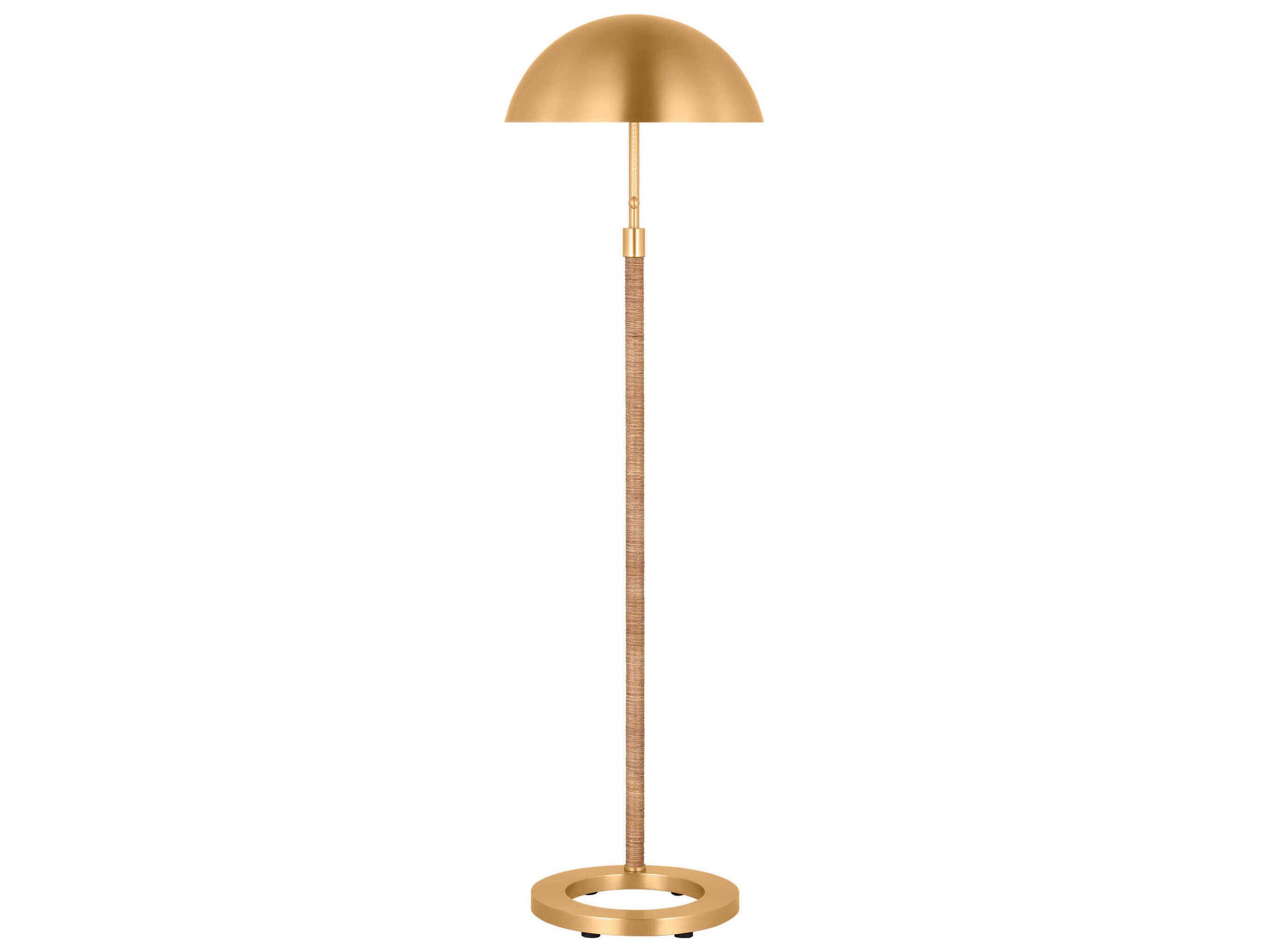 Visual Comfort Studio Balleroy Burnished Brass Steel Floor Lamp