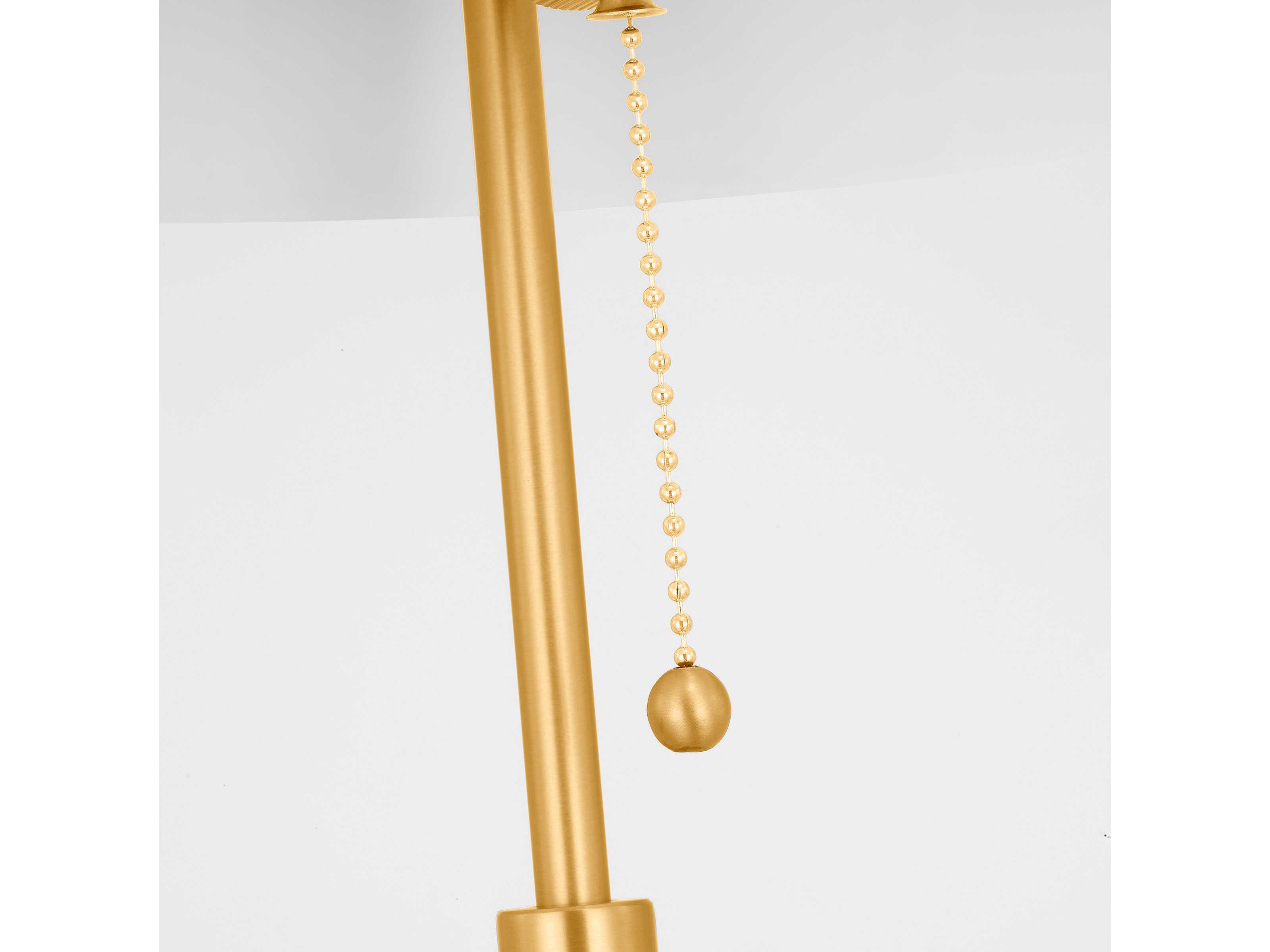 Visual Comfort Studio Balleroy Burnished Brass Steel Floor Lamp