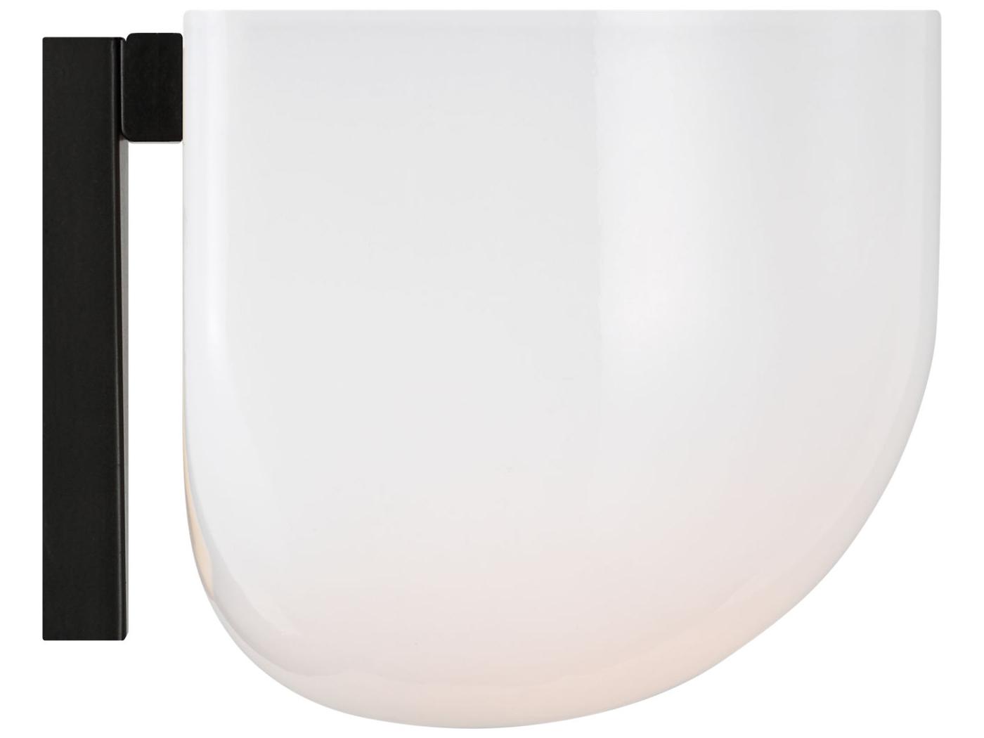 Visual Comfort Studio Cheverny 1-Light Aged Iron Black Wall Sconce