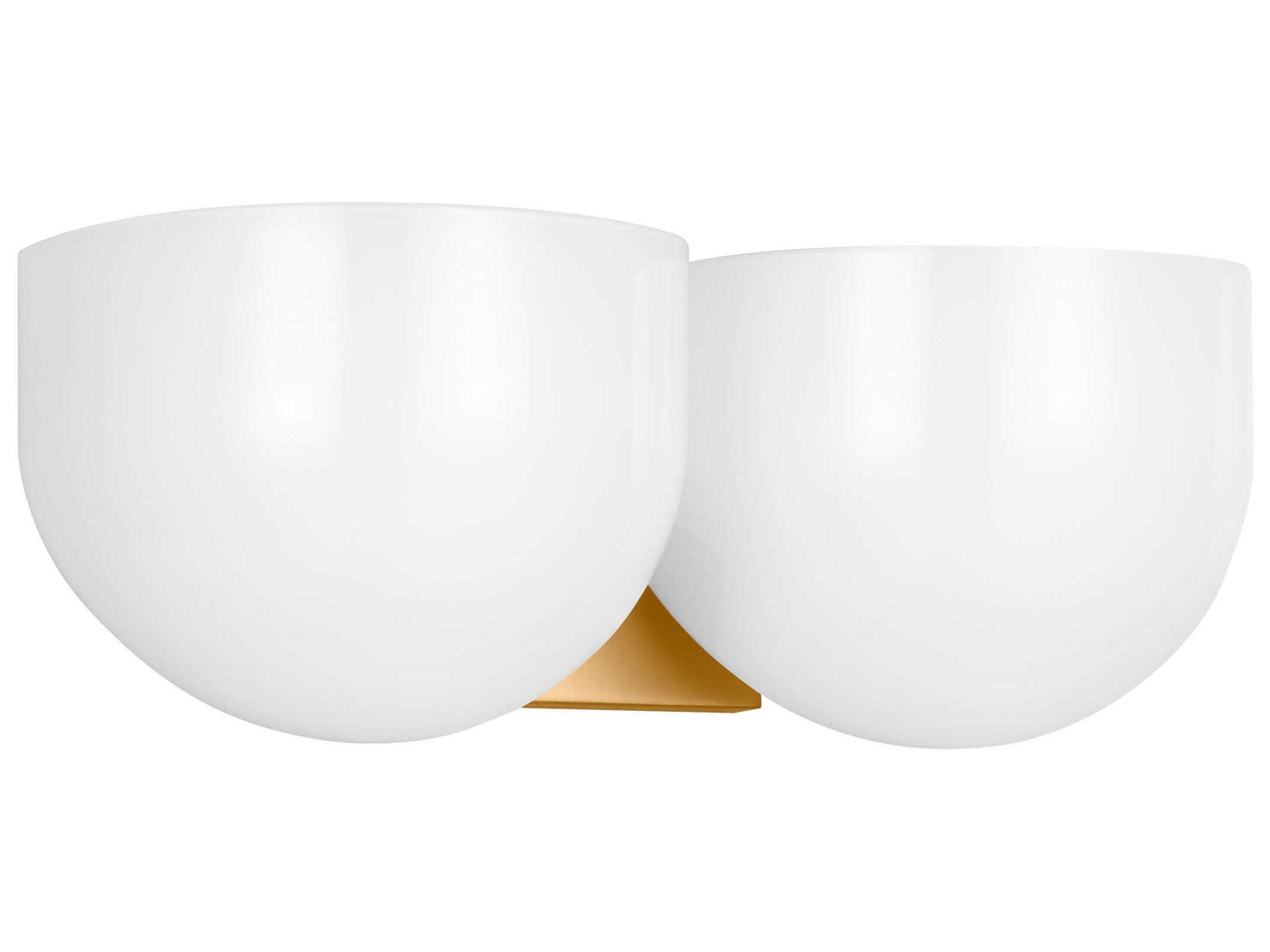 Visual Comfort Studio Cheverny 2-Light Burnished Brass Vanity Light