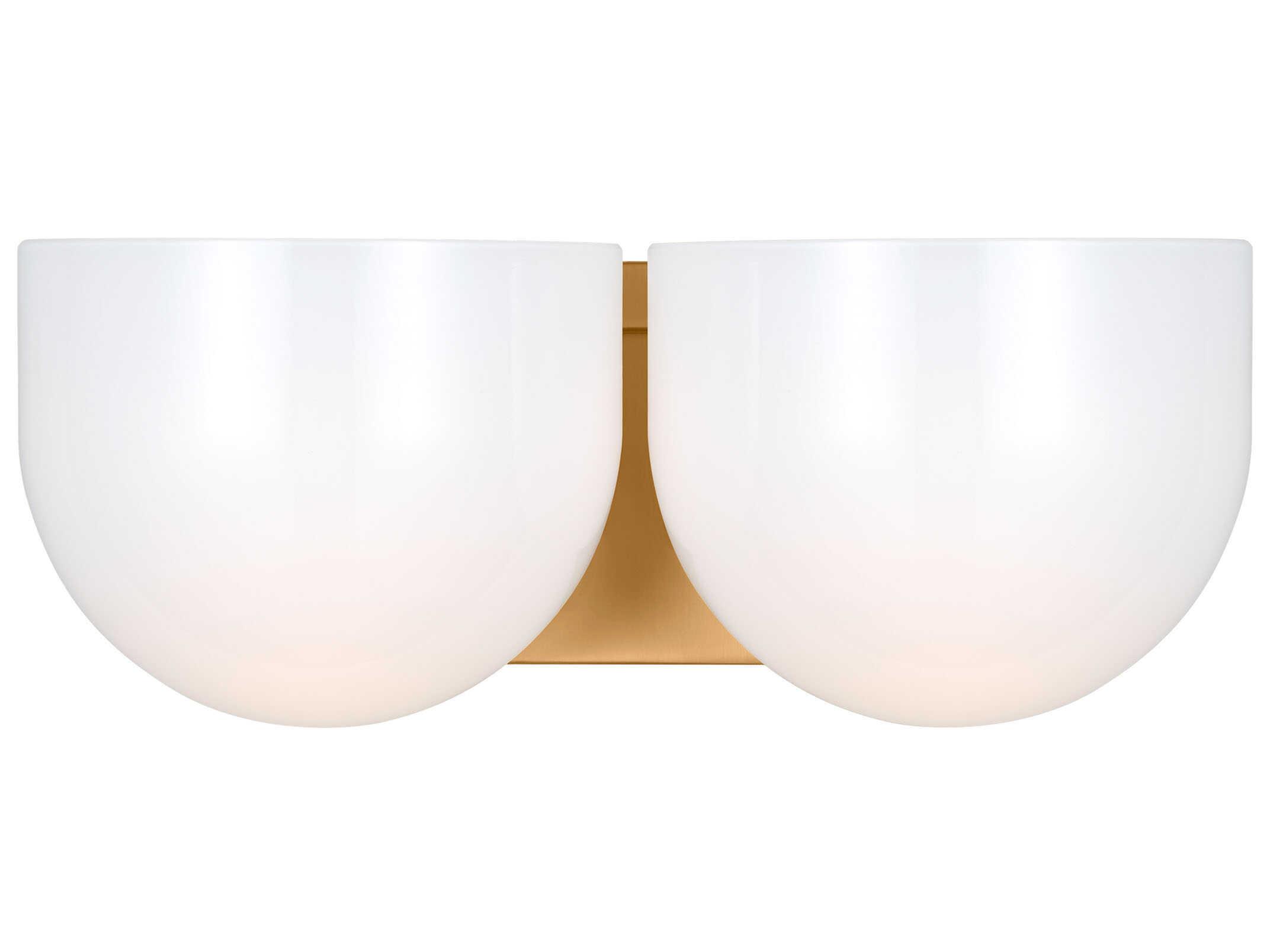 Visual Comfort Studio Cheverny 2-Light Burnished Brass Vanity Light