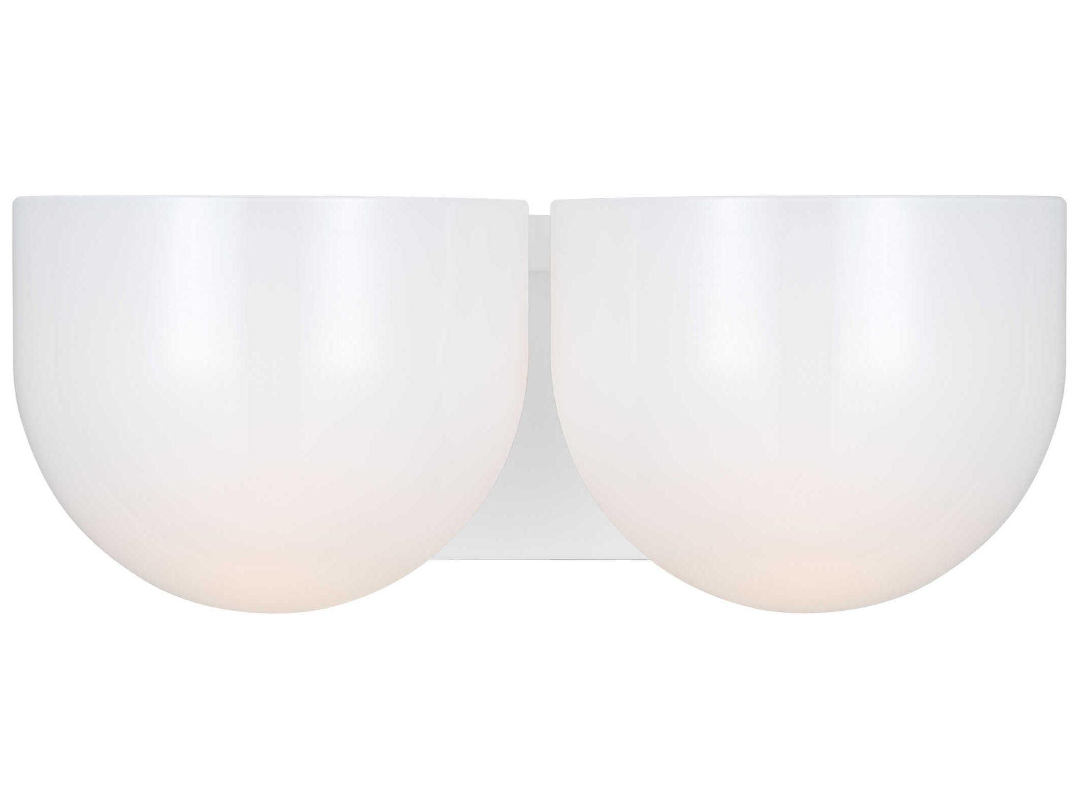 Visual Comfort Studio Cheverny 2-Light Matte White Vanity Light