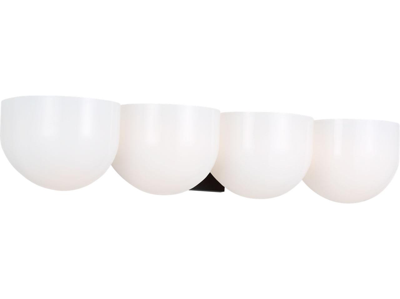 Visual Comfort Studio Cheverny 4-Light Aged Iron Black Vanity Light