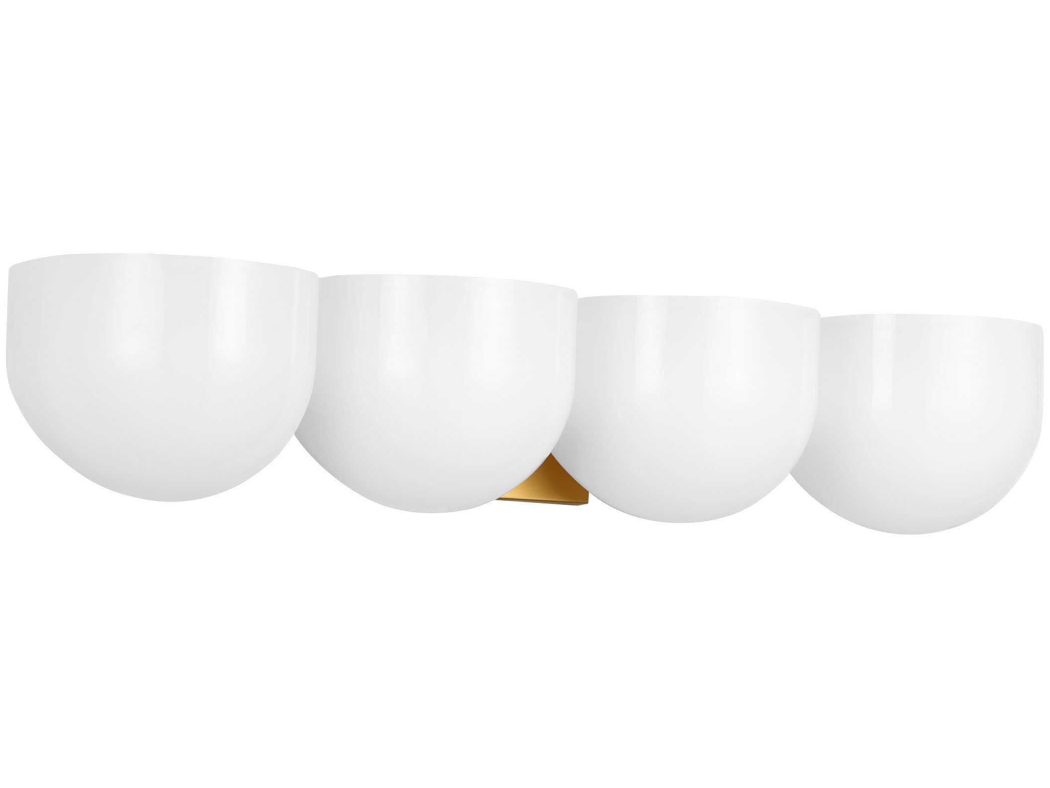 Visual Comfort Studio Cheverny 4-Light Burnished Brass Vanity Light