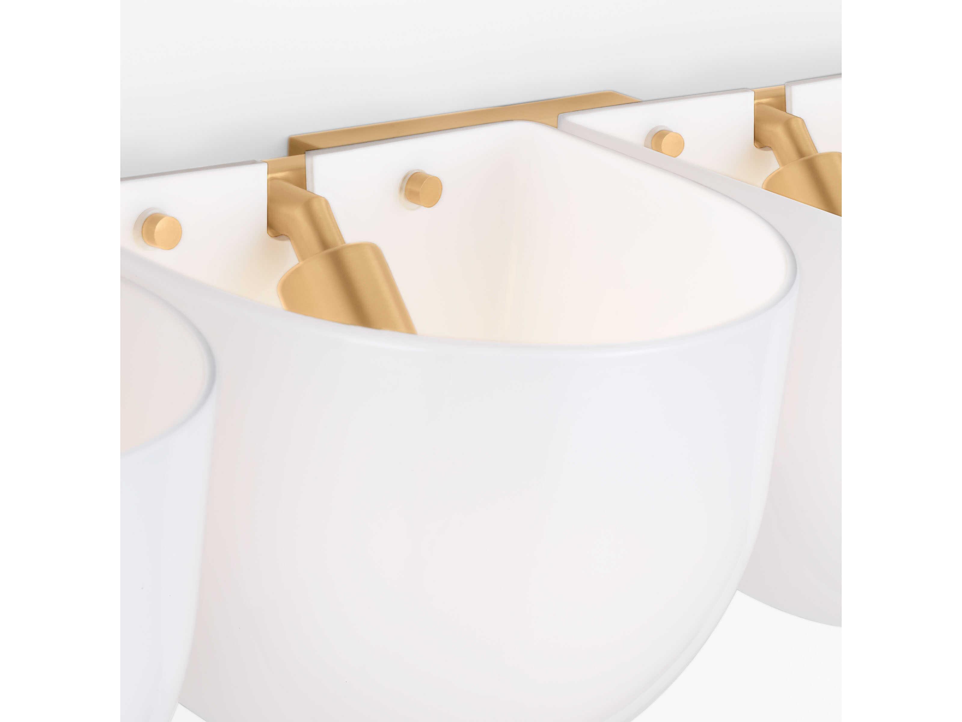 Visual Comfort Studio Cheverny 4-Light Burnished Brass Vanity Light