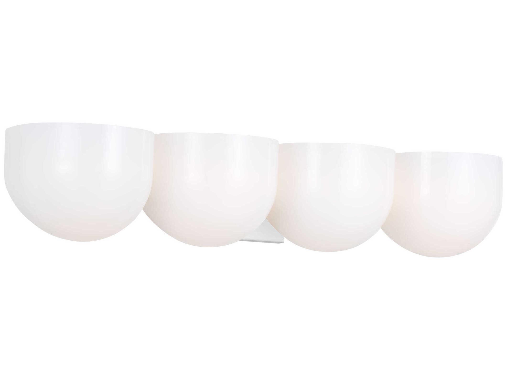 Visual Comfort Studio Cheverny 4-Light Matte White Vanity Light