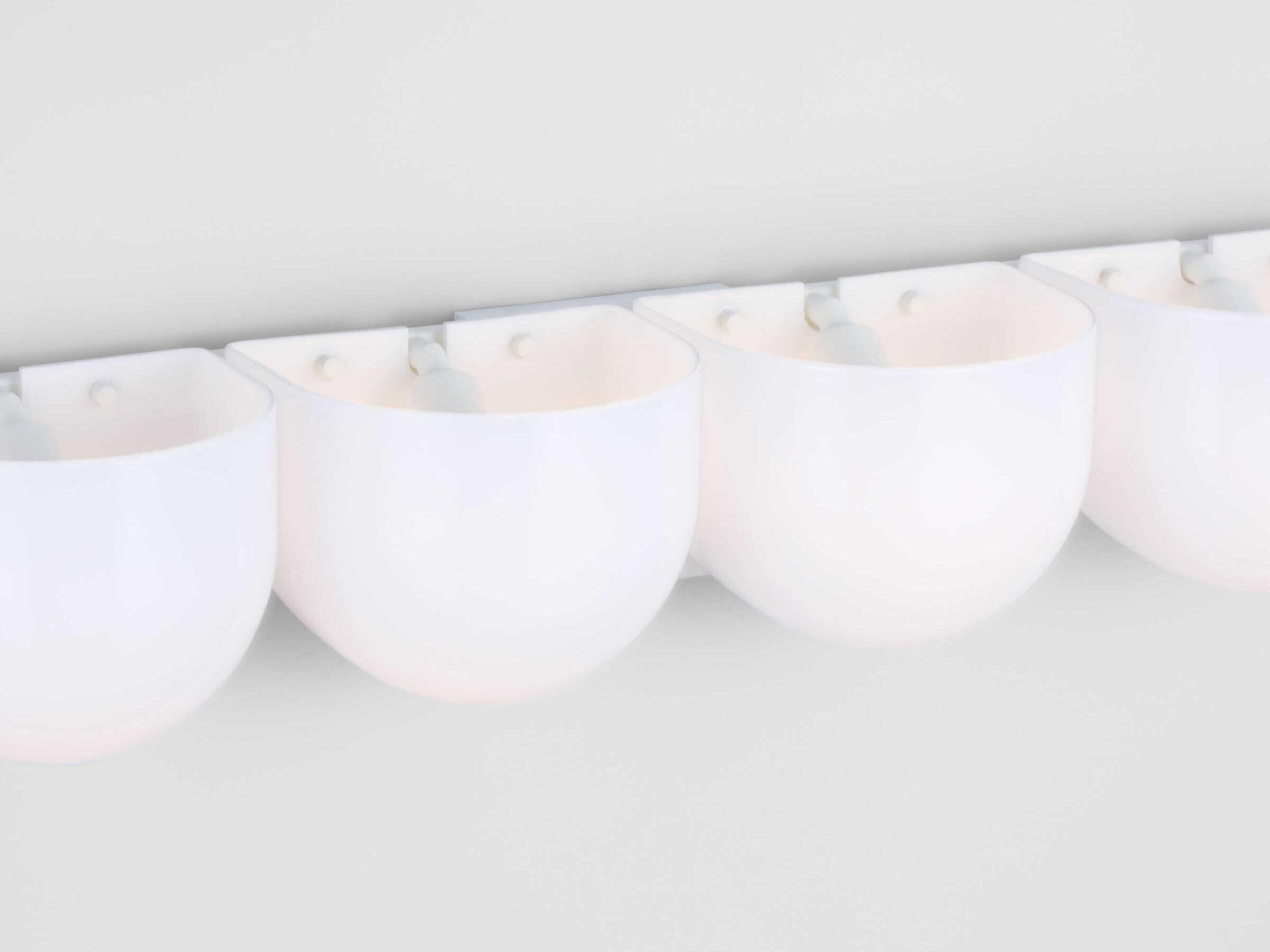 Visual Comfort Studio Cheverny 4-Light Matte White Vanity Light
