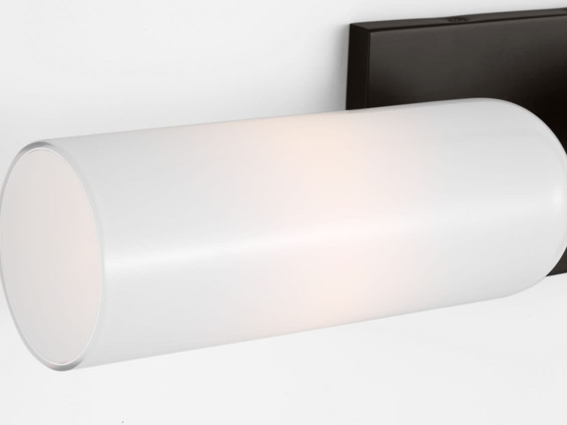 Visual Comfort Studio Maroux 2-Light Aged Iron Black Vanity Light