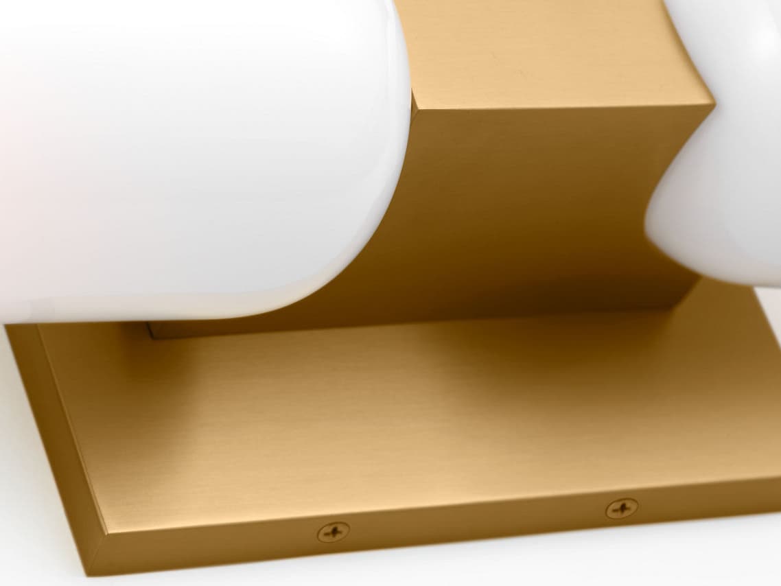 Visual Comfort Studio Maroux 2-Light Burnished Brass Vanity Light