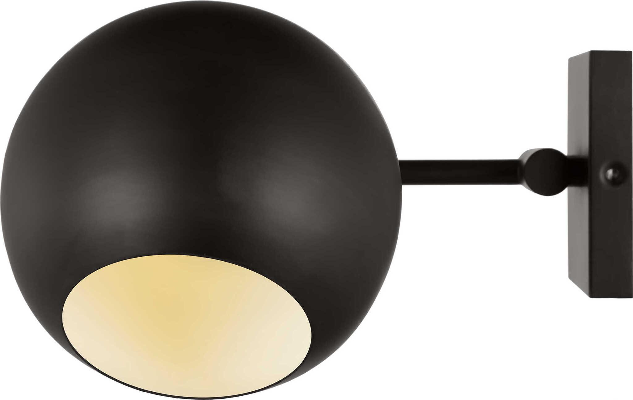 Visual Comfort Studio Chaumont 1-Light Aged Iron Black Swing Wall Sconce
