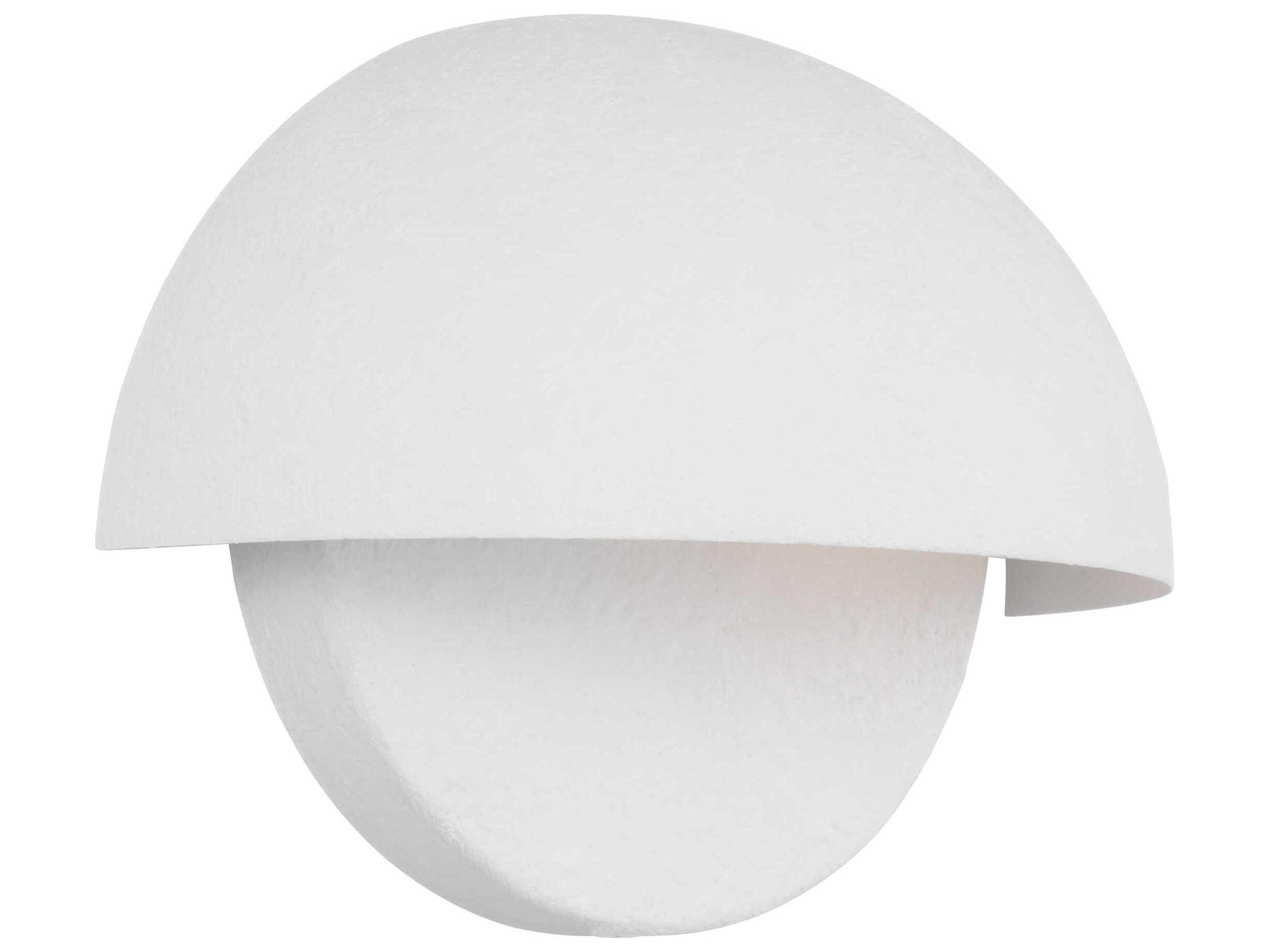 Visual Comfort Studio Beaunay 1-Light Cast Plaster White Wall Sconce