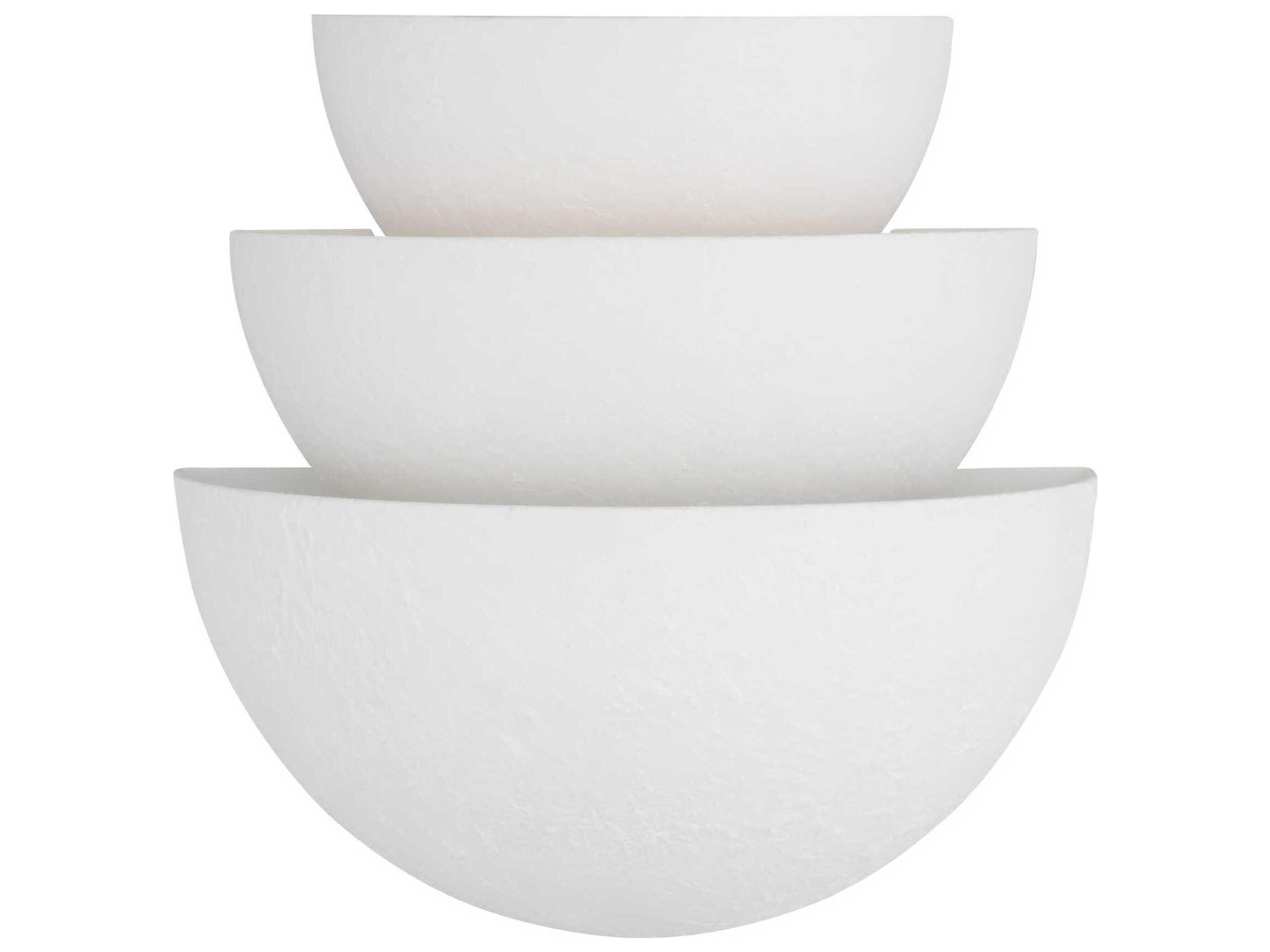 Visual Comfort Studio Beaunay 1-Light Cast Plaster White Wall Sconce