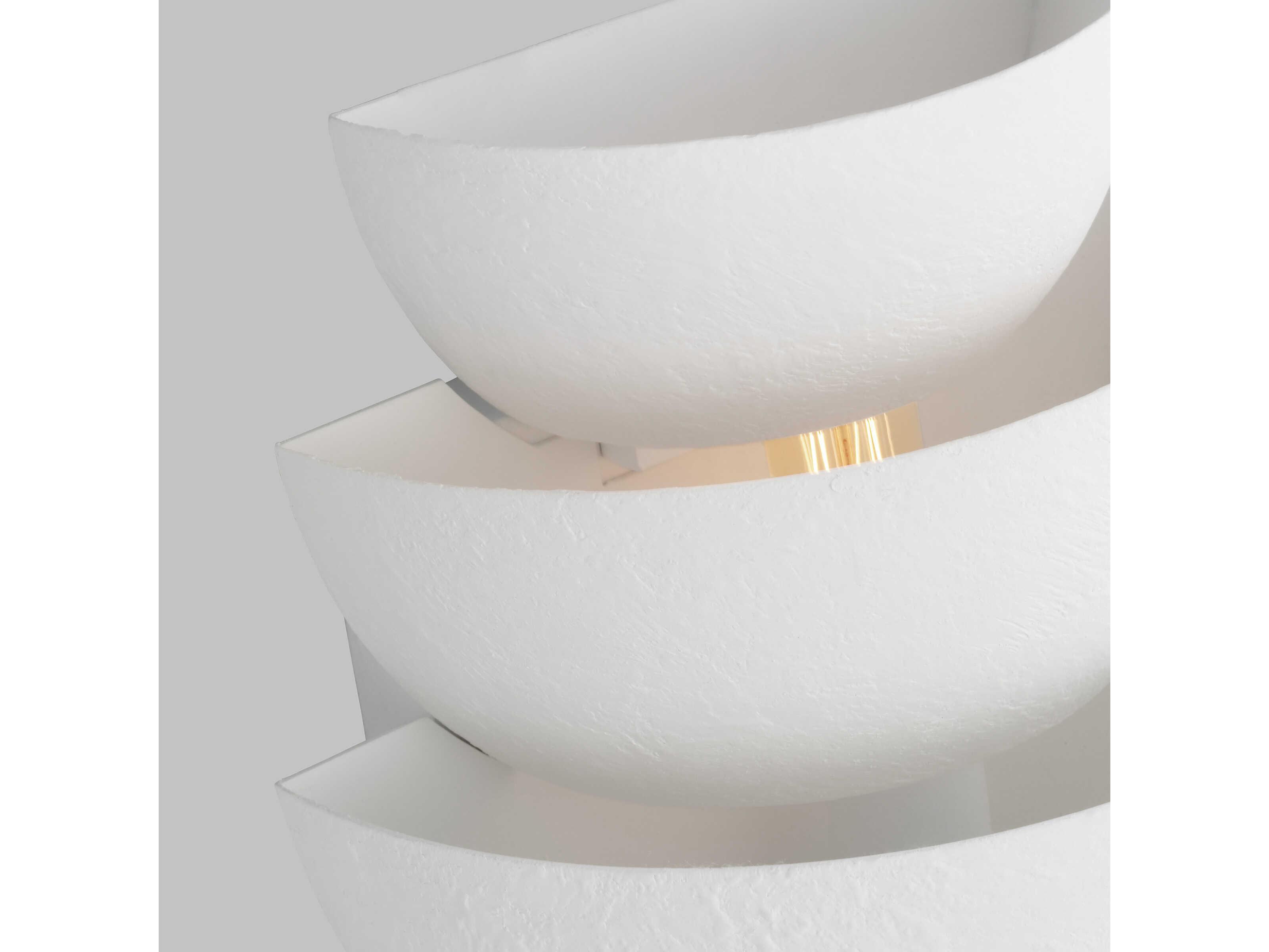 Visual Comfort Studio Beaunay 1-Light Cast Plaster White Wall Sconce