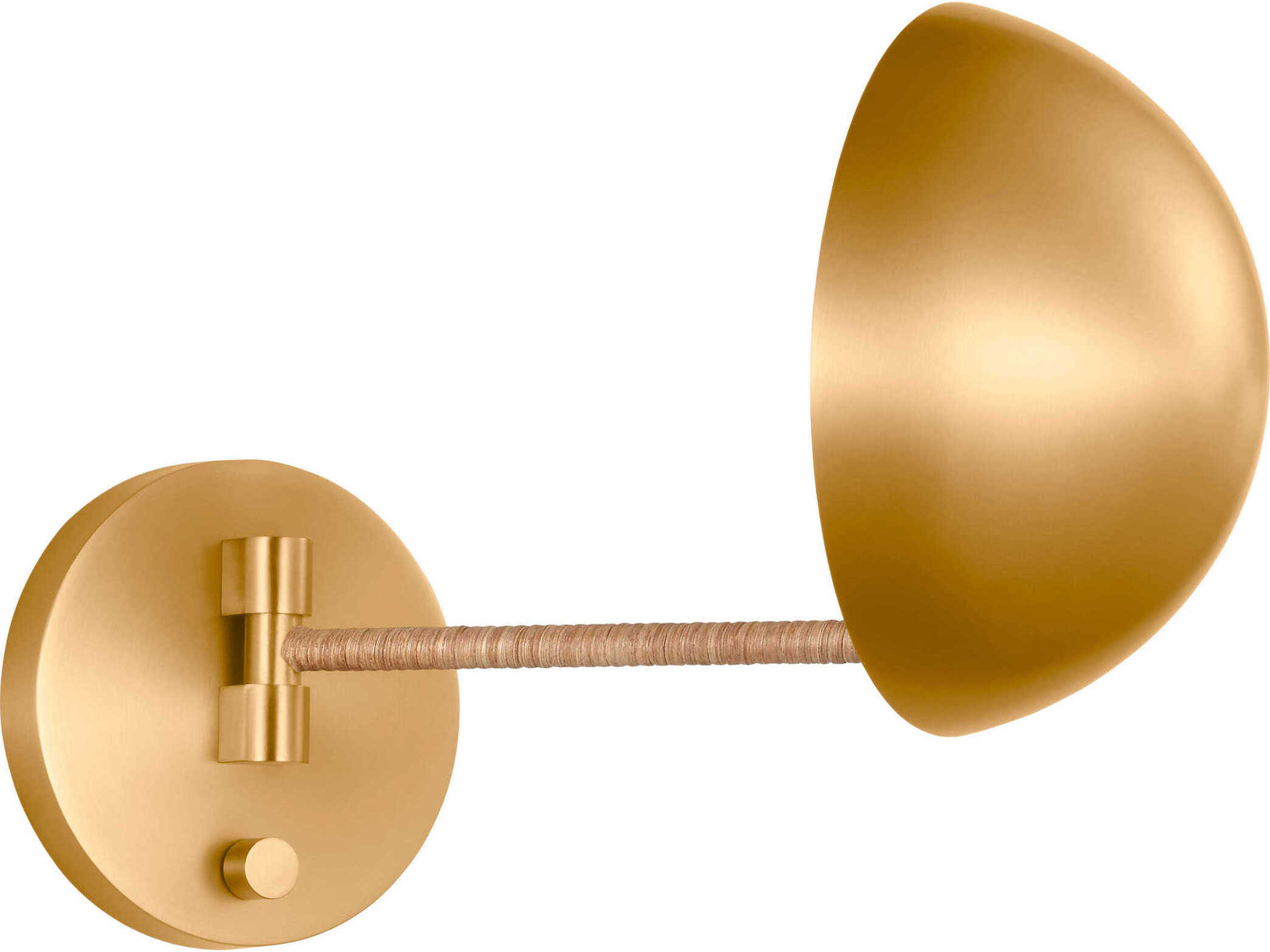 Visual Comfort Studio Balleroy 1-Light Burnished Brass Wall Sconce