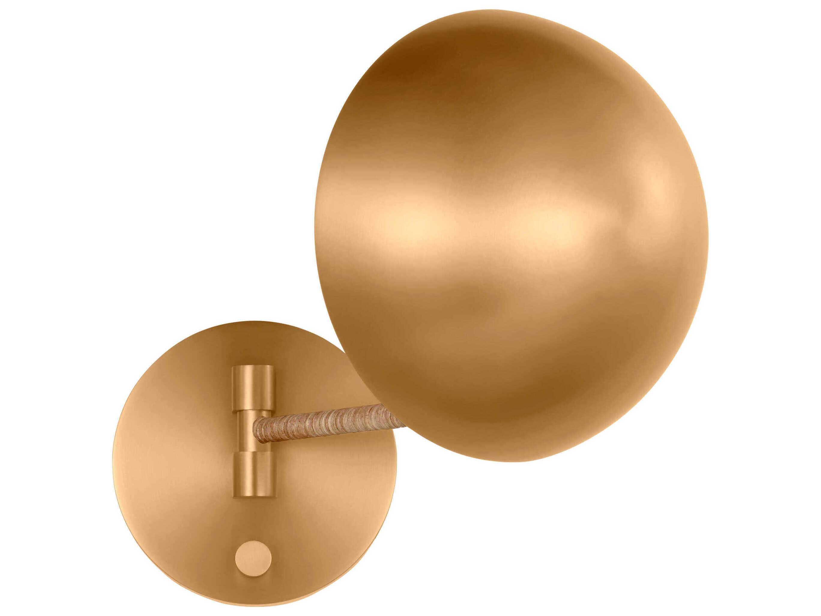 Visual Comfort Studio Balleroy 1-Light Burnished Brass Wall Sconce