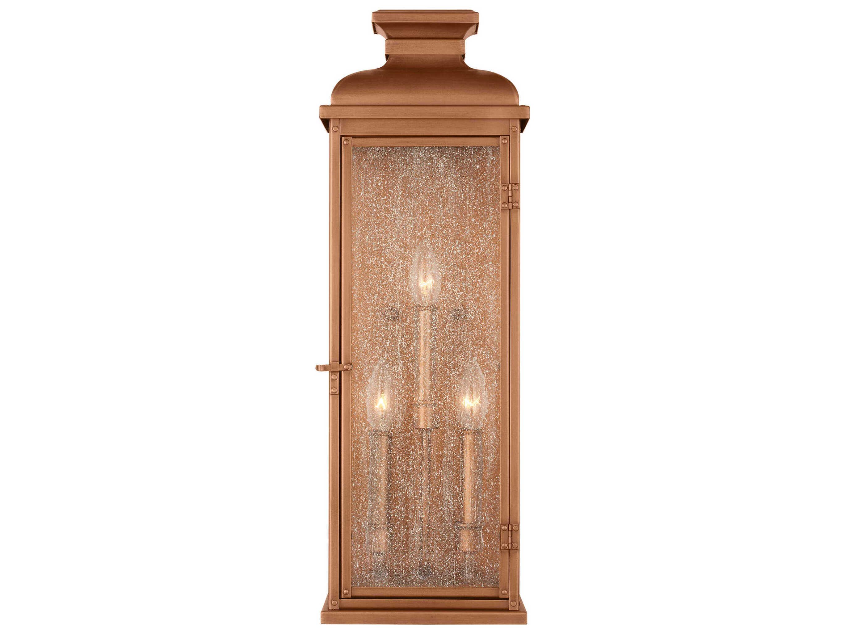 Visual Comfort Studio Pediment 3-Light Outdoor Wall Light