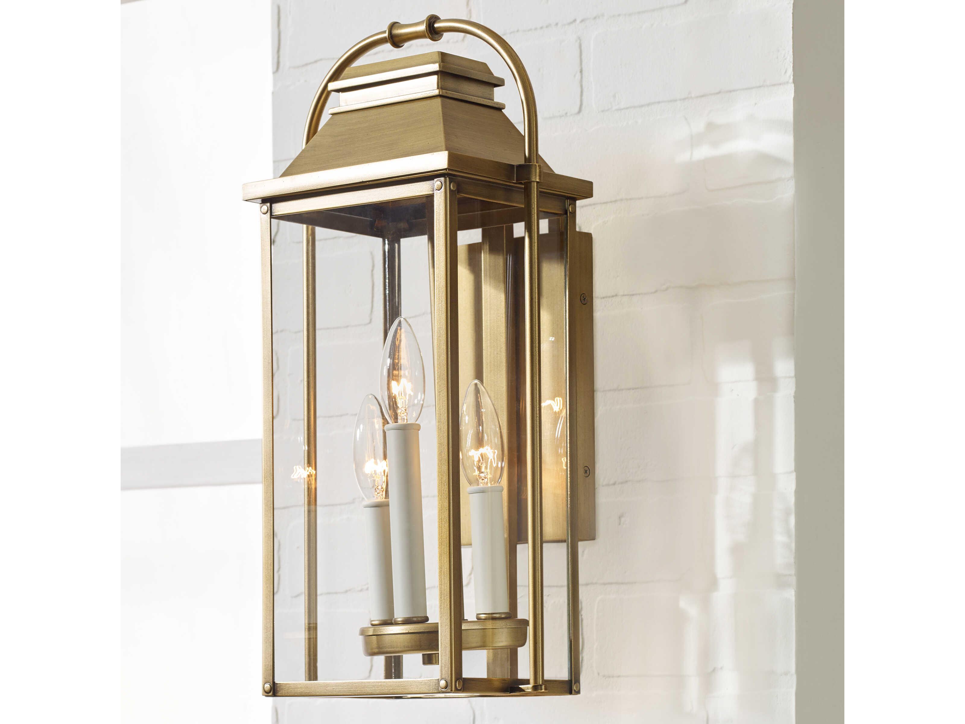 Visual Comfort Studio Wellsworth 3 - Light Outdoor Wall Light