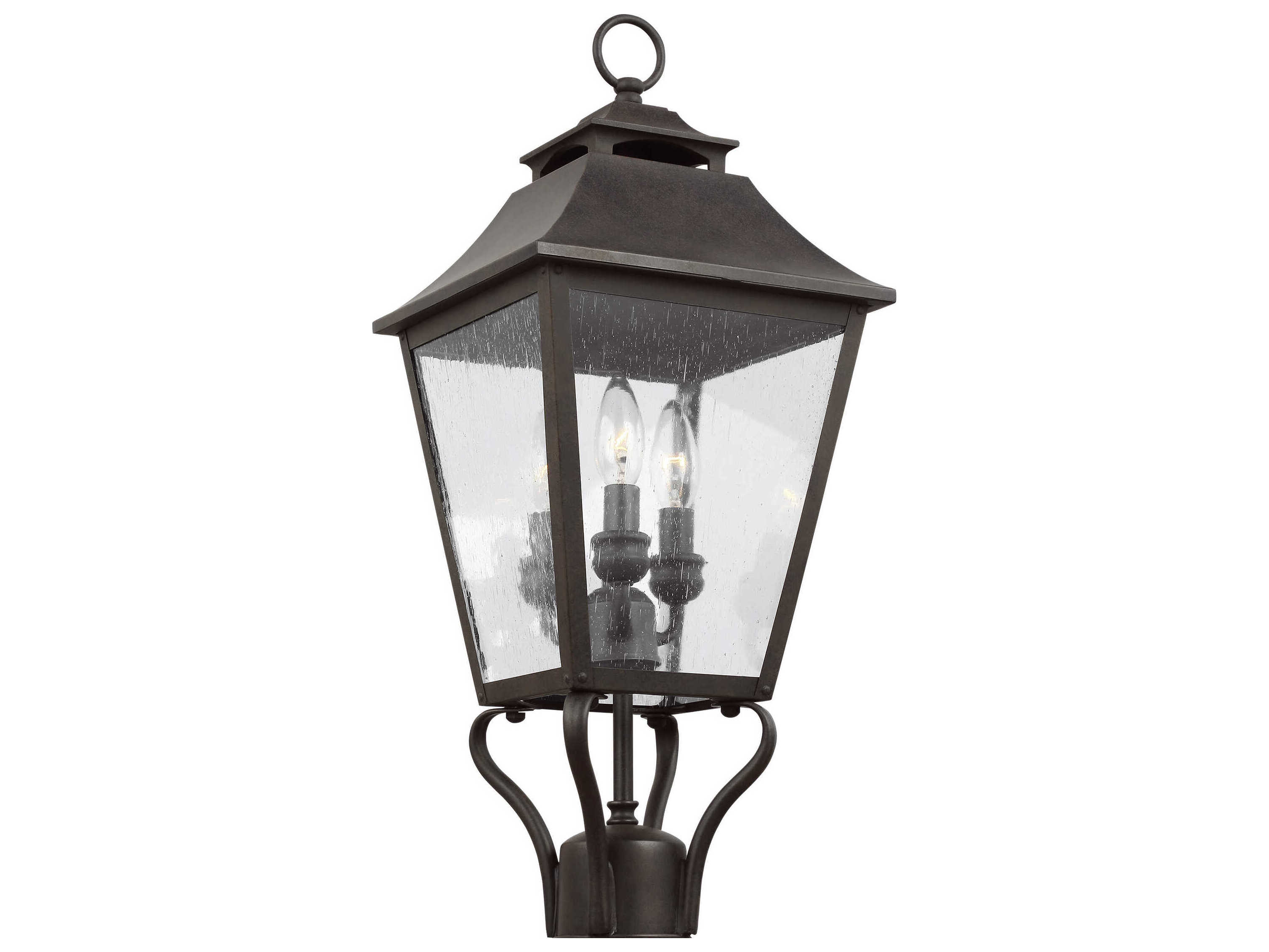 Visual Comfort Studio Galena 3 - Light Outdoor Post Light