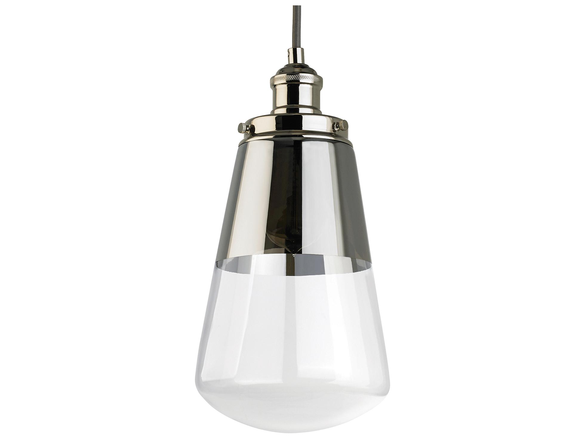 Visual Comfort Studio Waveform 1-Light Polished Nickel Mini Pendant