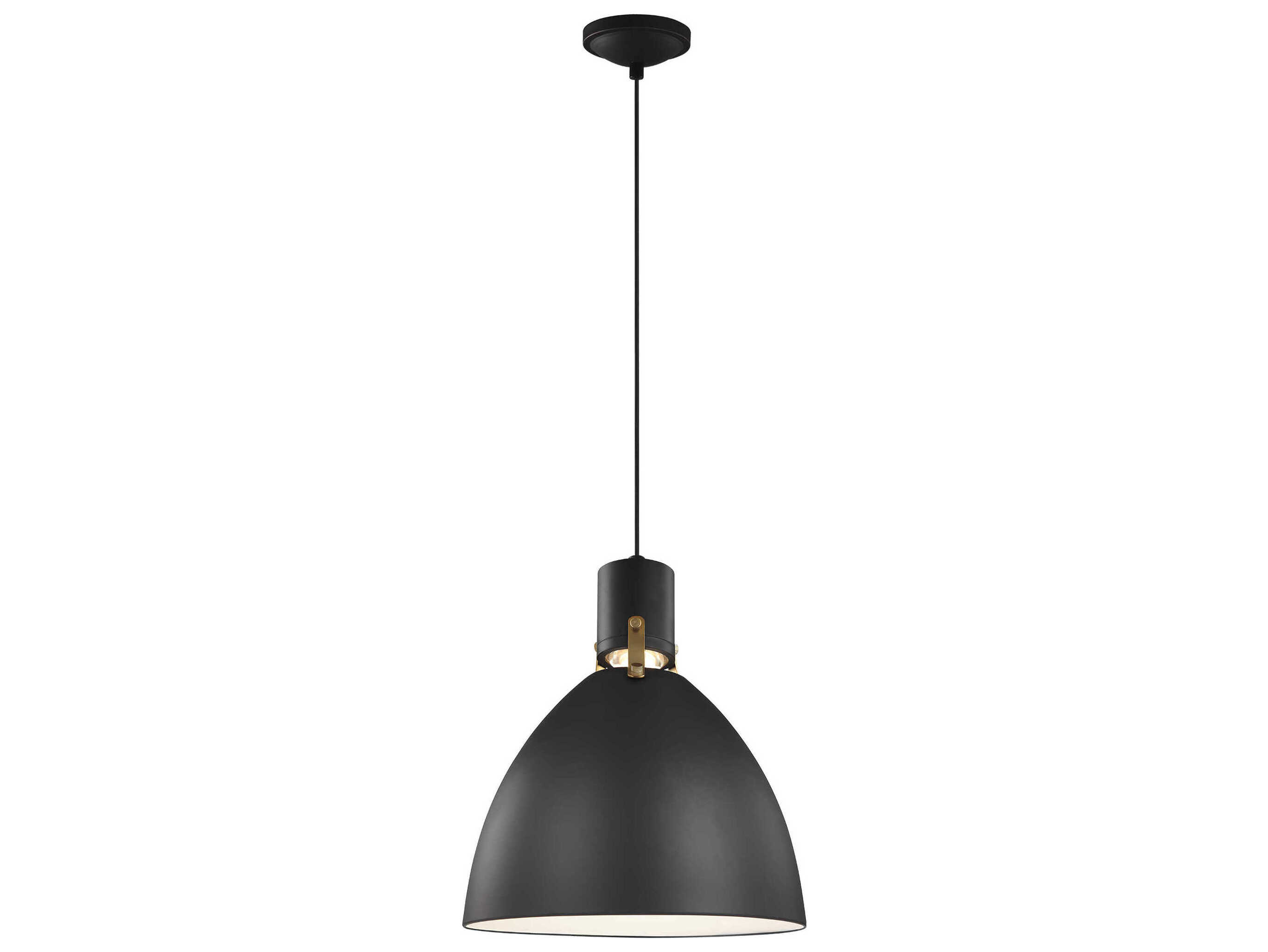 Visual Comfort Studio Brynne 1-Light Matte Black Pendant