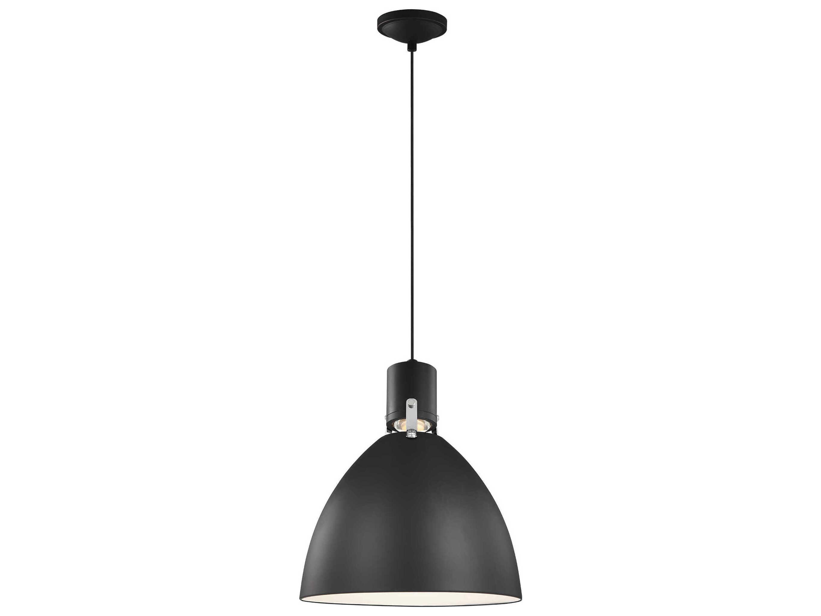Visual Comfort Studio Brynne 1-Light Matte Black Pendant