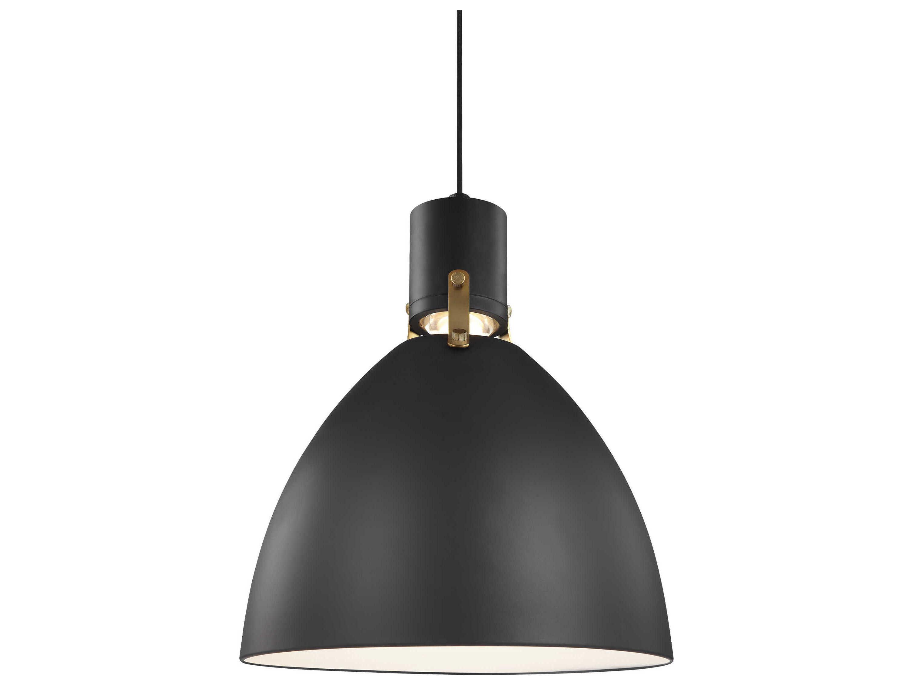 Visual Comfort Studio Brynne 1-Light Matte Black Pendant
